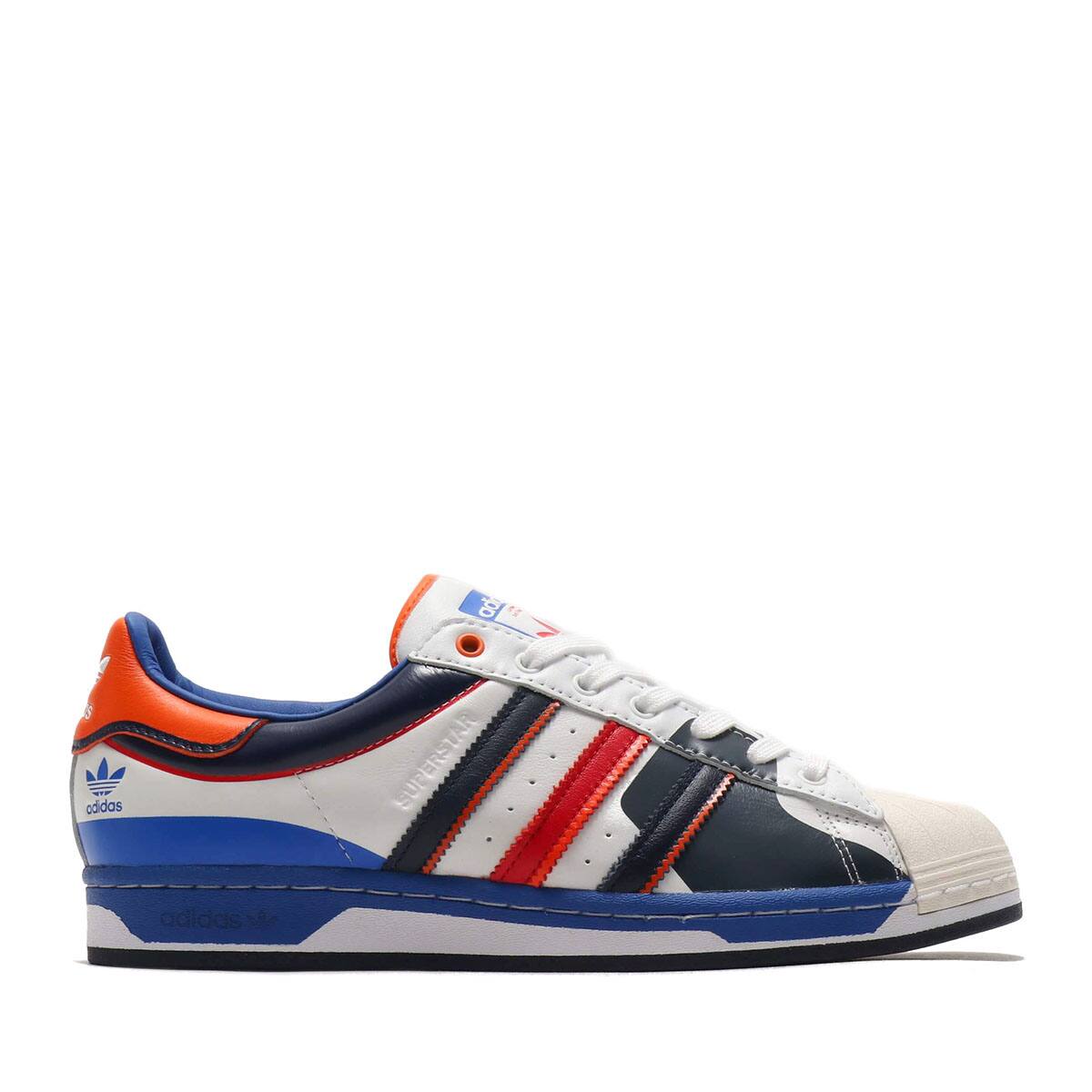 adidas superstar white blue