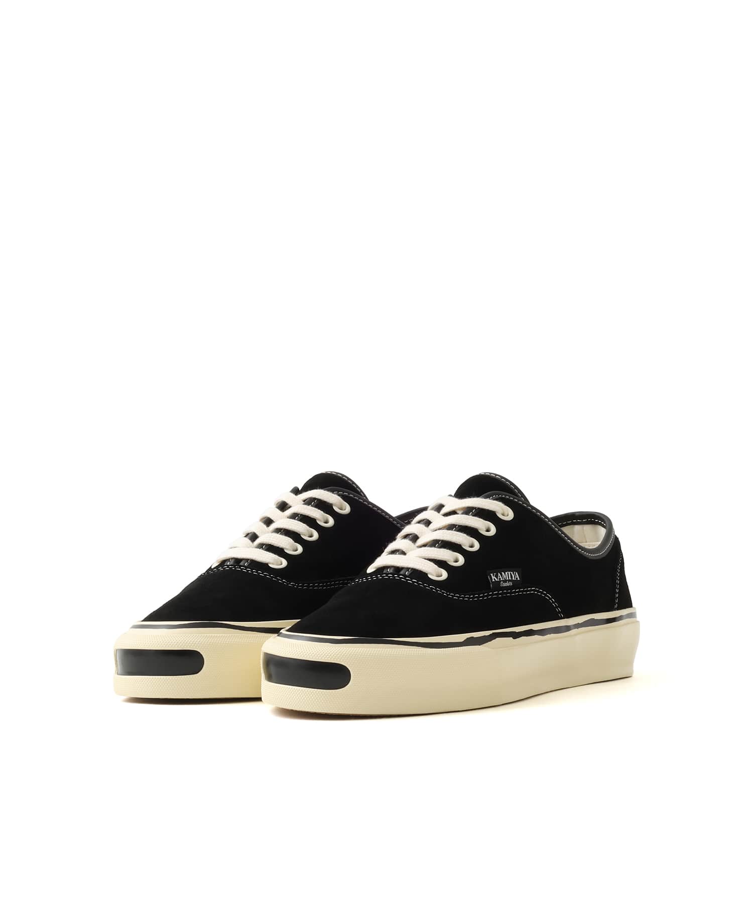 KAMIYA Herc SUEDE SNKR ブラックの画像