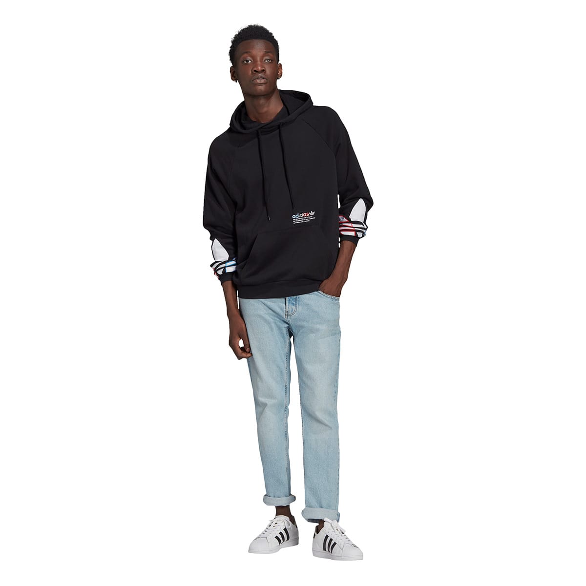 adidas TRICOL HOODIE BLACK 21SS-I