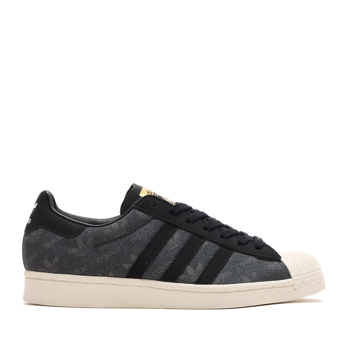 adidas SUPERSTAR DENIM atmos GRAY SIX/CORE BLACK/CREAM WHITE 21FW-S