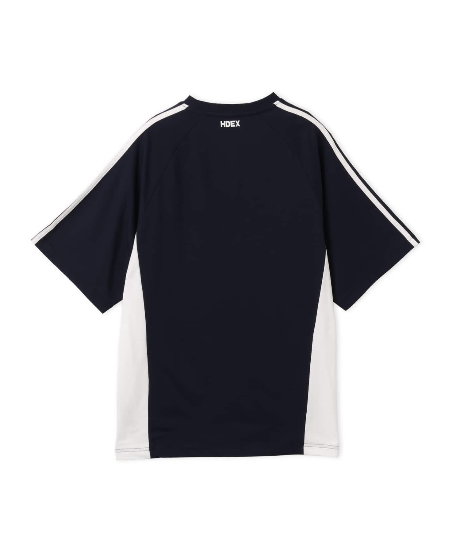 HDEX Side Color Block Short Sleeve Navyの画像