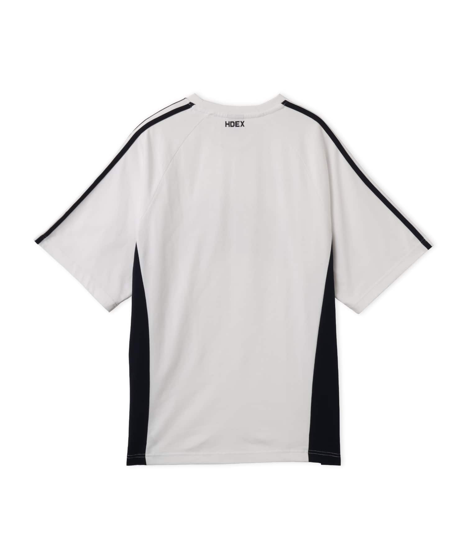 HDEX Side Color Block Short Sleeve Whiteの画像