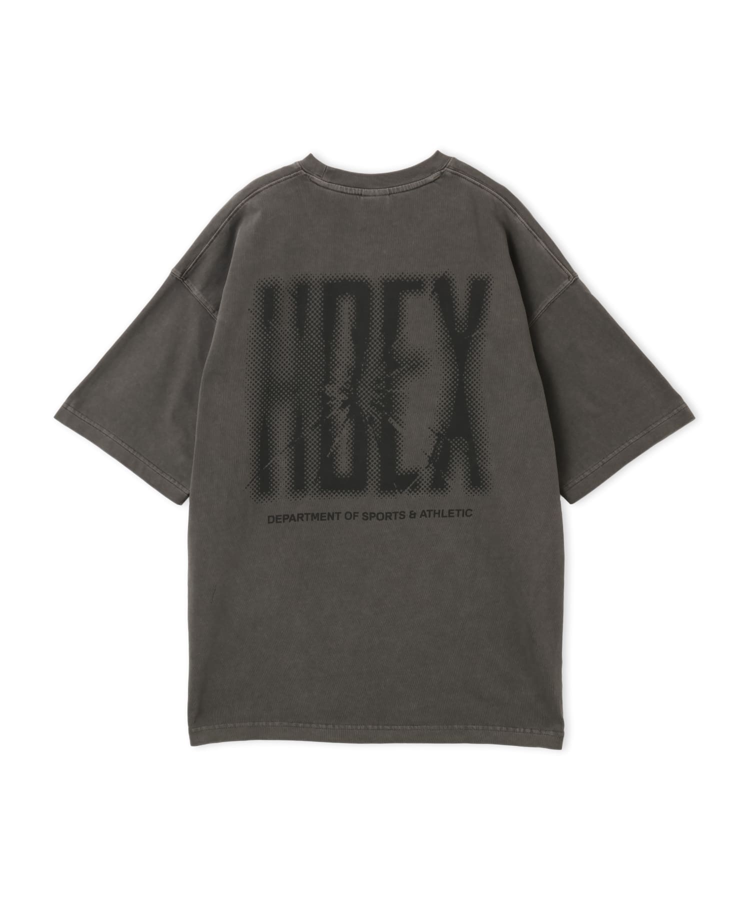 HDEX Crack Printed Pigment Short Sleeve Pigment Charcoalの画像