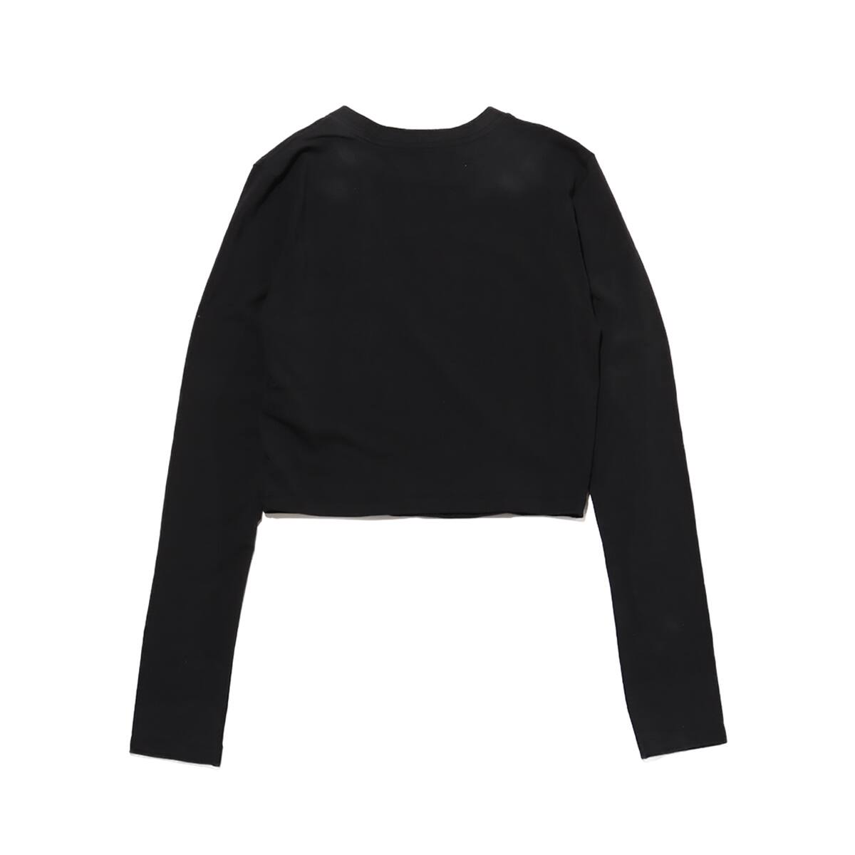 NIKE AS W NSW NK CHLL KNT LS CRP BLACK/BLACK の画像