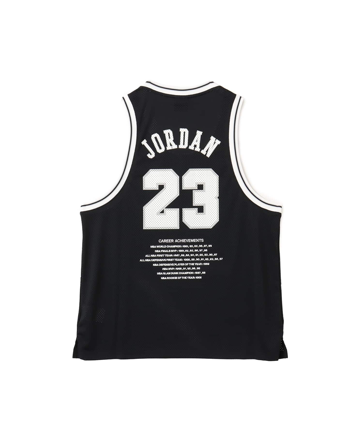 JORDAN BRAND M J ESS SUMMER JERSEY BLACK/WHITEの画像