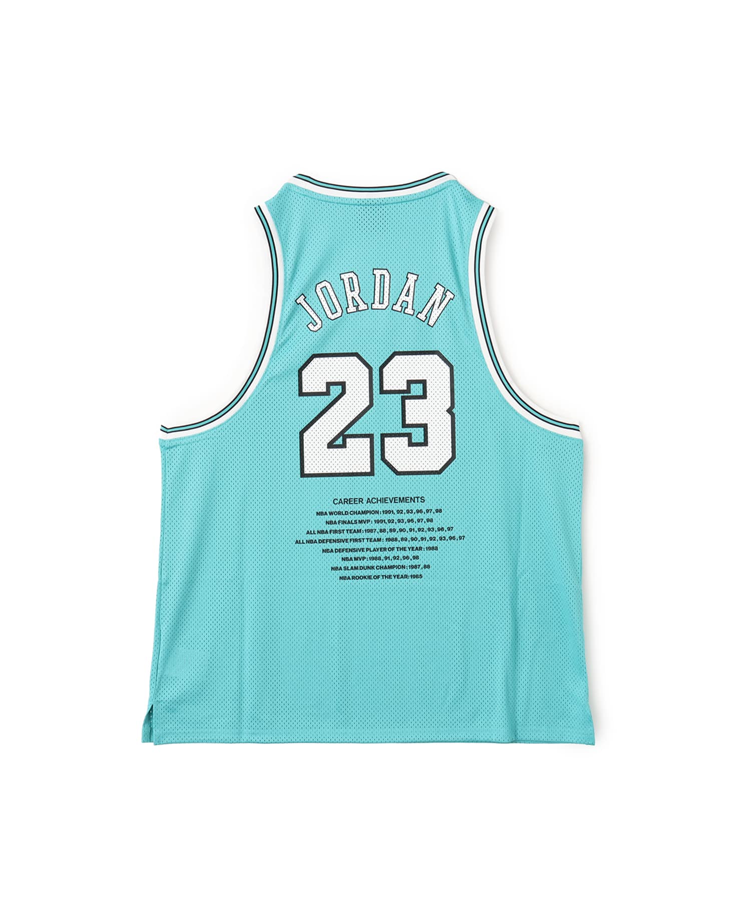 JORDAN BRAND M J ESS SUMMER JERSEY WASHED TEAL/WHITEの画像