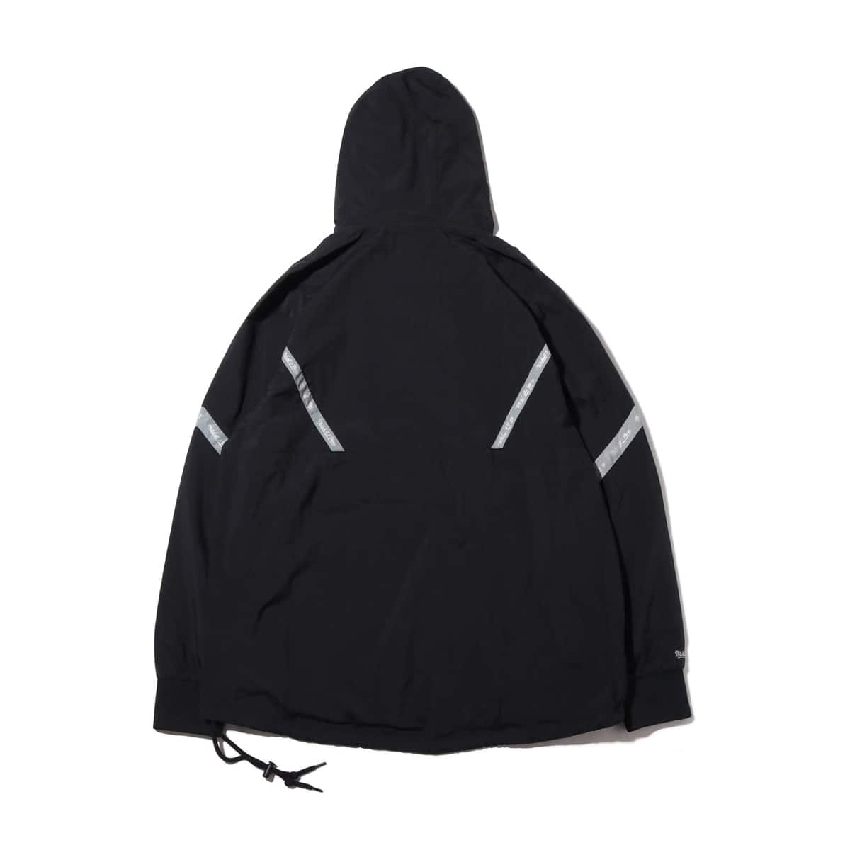 Mitchell & Ness HALF ZIP ANORAK BLK REFLECTIVE/ LOS ANGELES LAKERS BLACK 19FW-Iの画像
