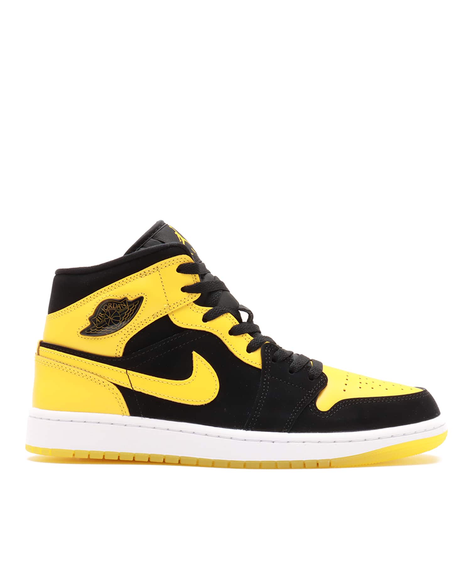JORDAN BRAND AIR JORDAN 1 MID SE BLACK/VARSITY MAIZE-WHITE
