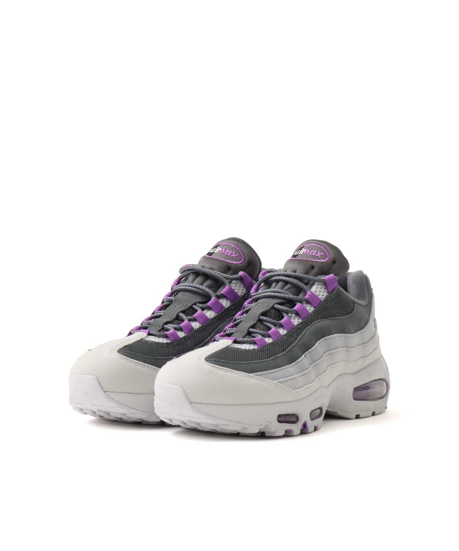 NIKE AIR MAX 95 BIGBUBBLE PHOTON DUST/BRIGHT VIOLET-DARK GREYの画像