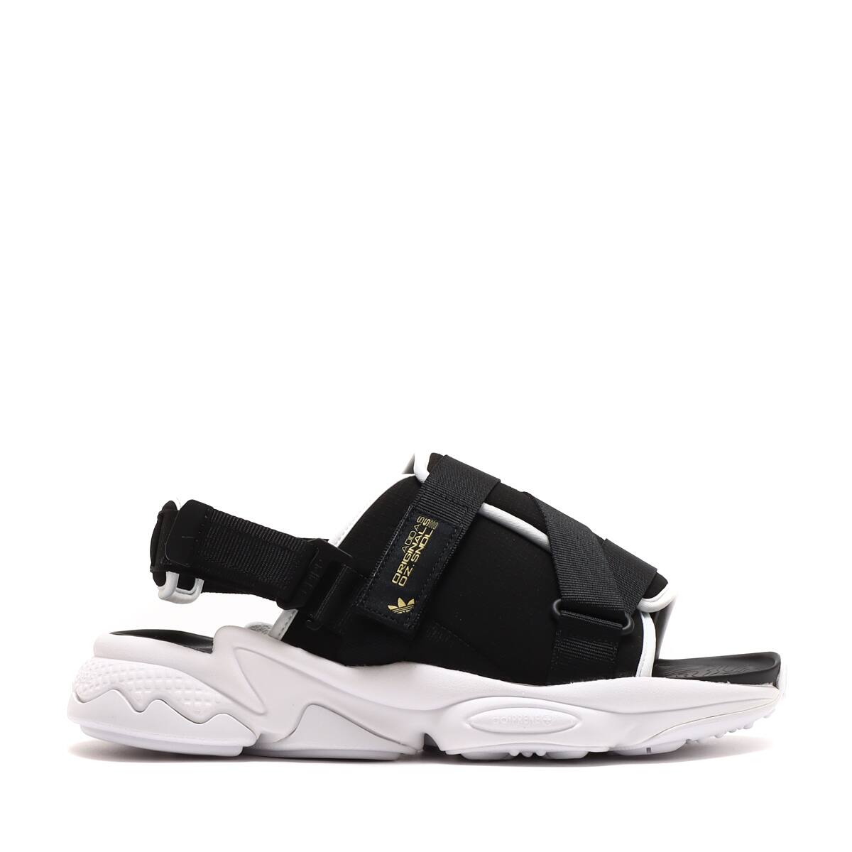 adidas OZWEEGO SANDAL CORE BLACK/GOLD METALLIC/FOOTWEAR WHITE 22FW-I