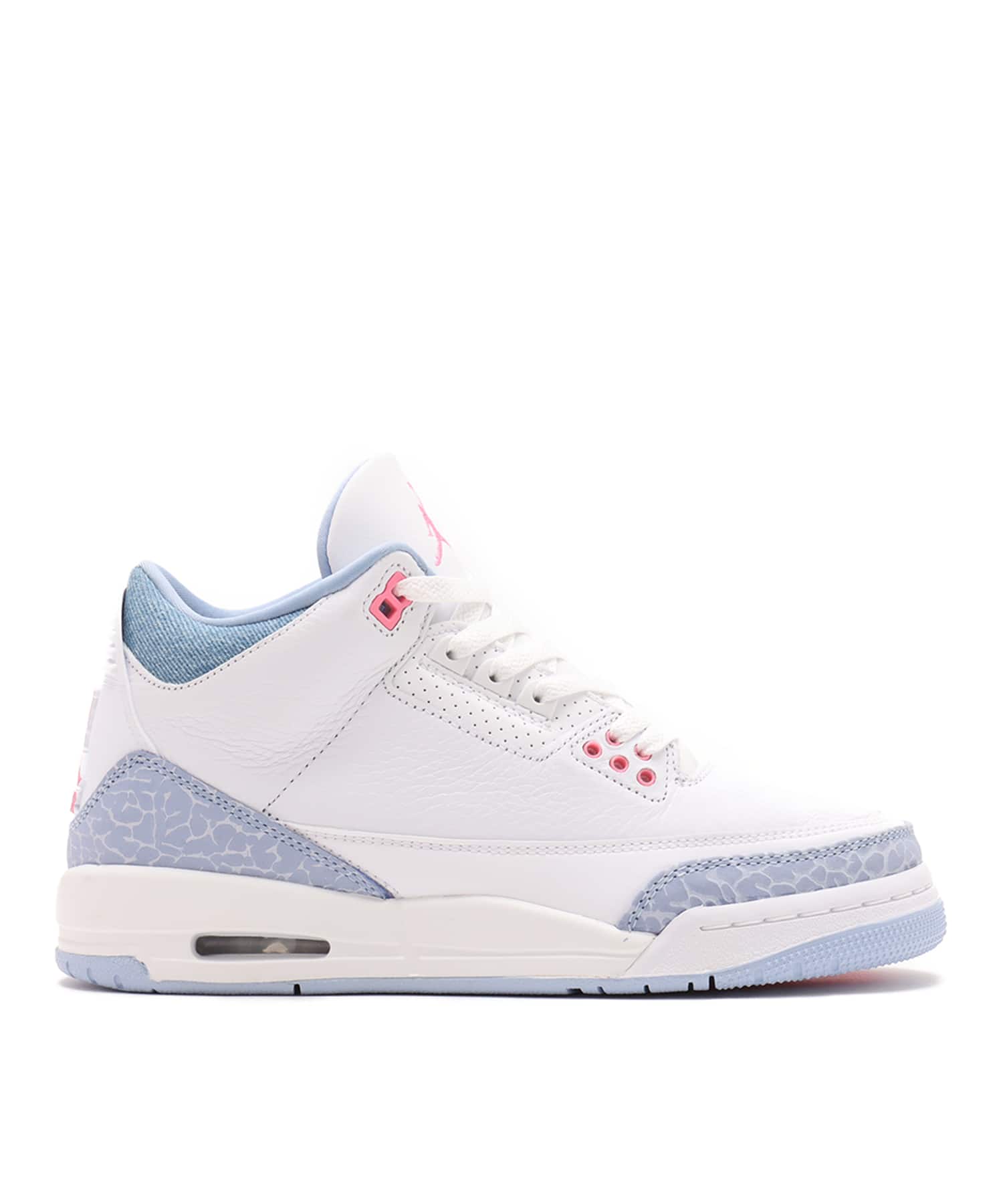 JORDAN BRAND AIR JORDAN 3 RETRO (GS) WHITE/PINK GLOW-COBALT BLISSの画像