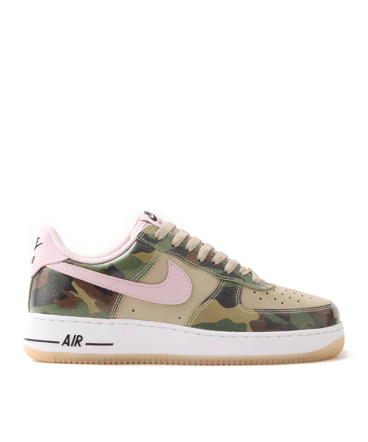 NIKE AIR FORCE 1 LOW RETRO DESERT KHAKI/PINK FOAM-BLACK-WHITEの画像