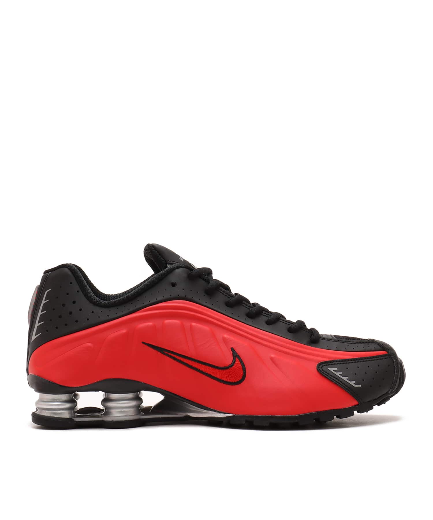 NIKE SHOX R4 UNIVERSITY RED/UNIVERSITY RED-BLACKの画像