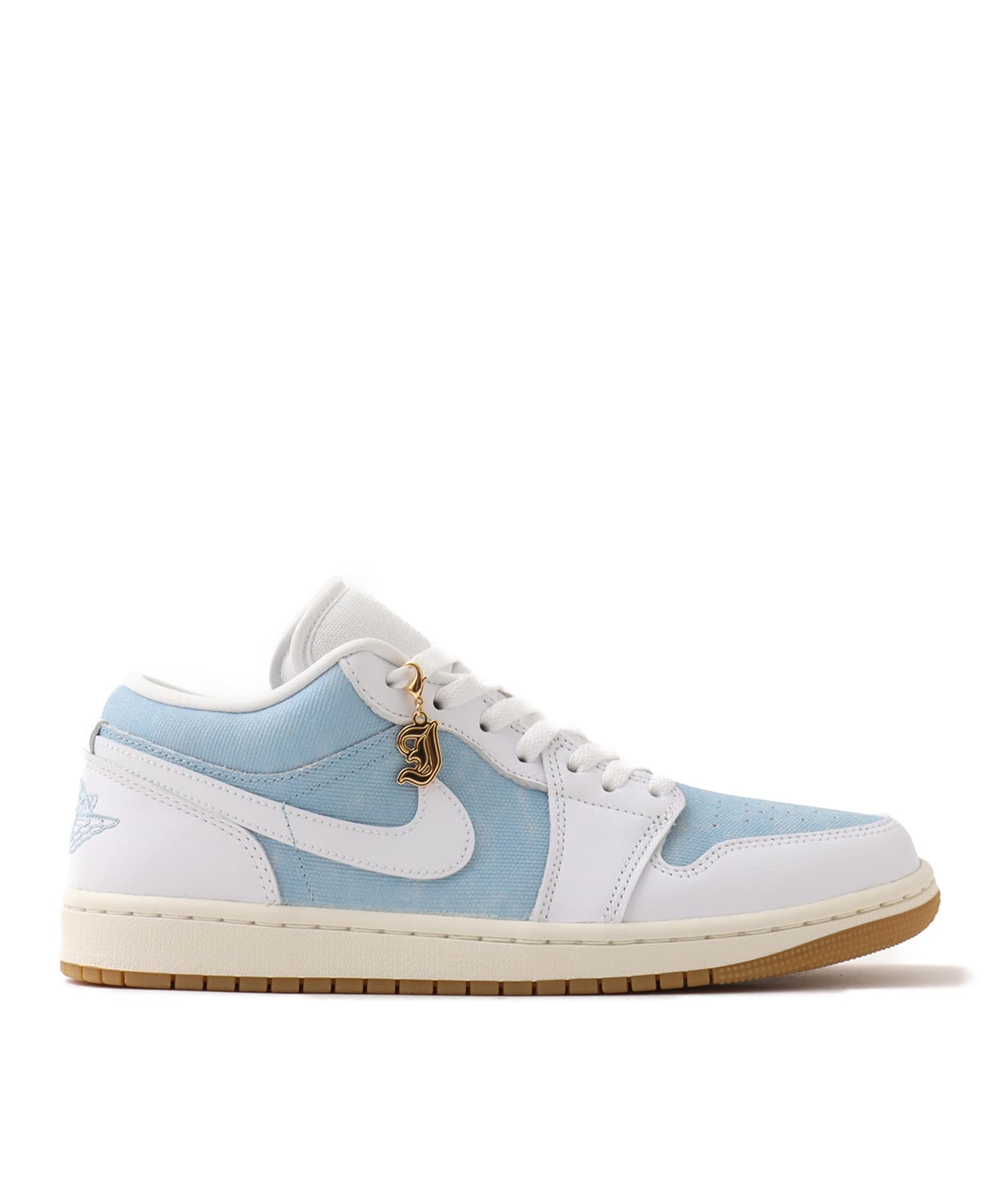 JORDAN BRAND WMNS AIR JORDAN 1 LOW SE WORN BLUE/WHITE-GUM LIGHT BROWN-SAILの画像