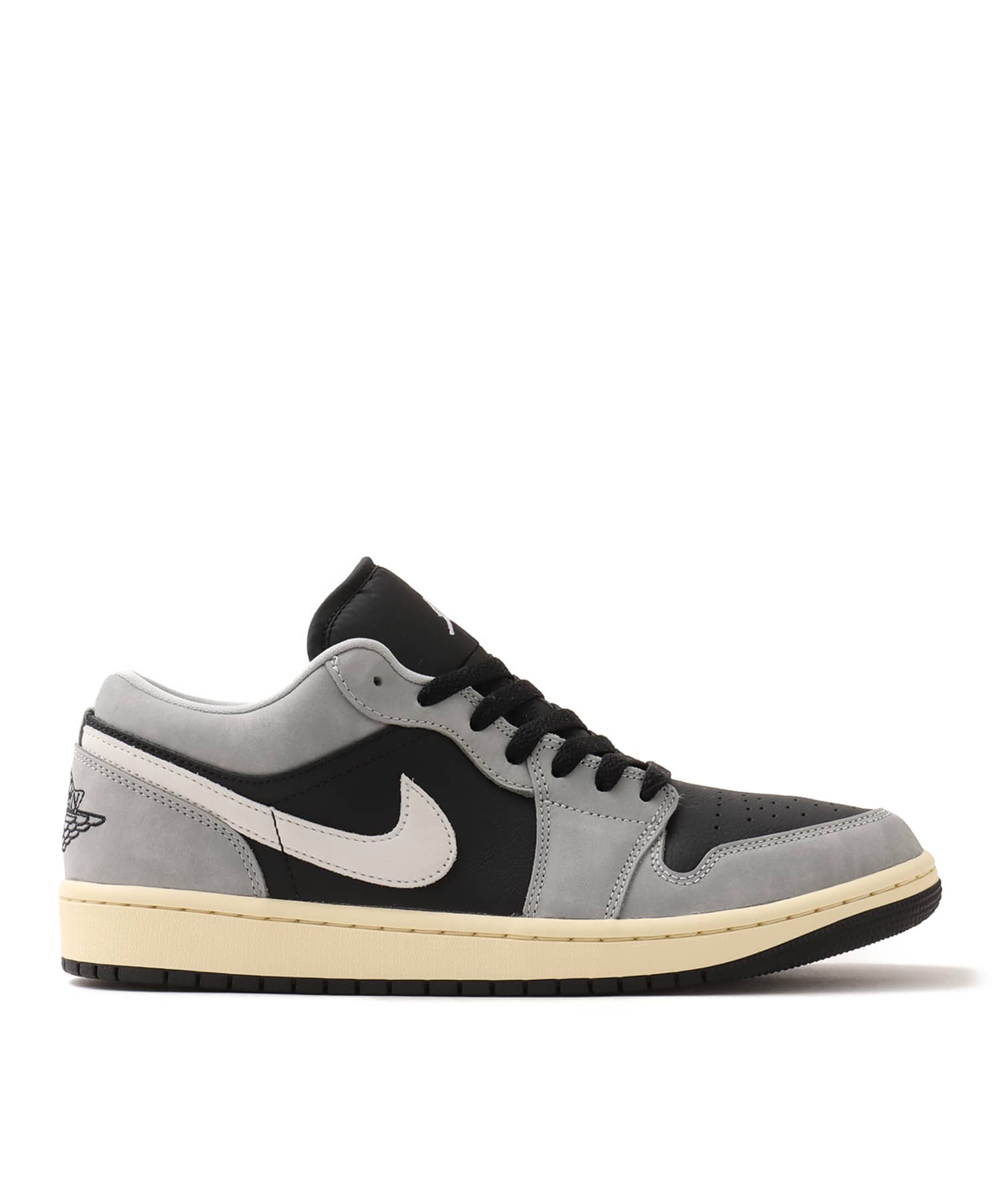 JORDAN BRAND AIR JORDAN 1 LOW SE LT SMOKE GREY/BLACK-SAIL-MUSLINの画像