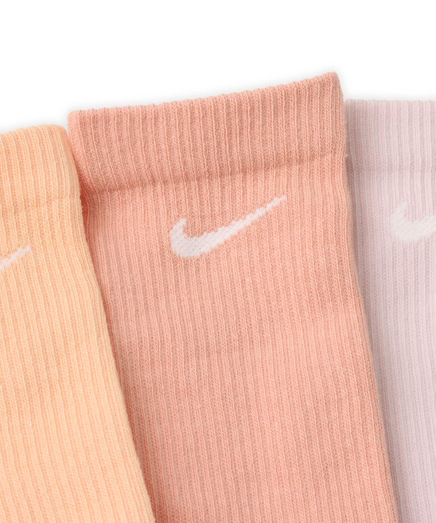 NIKE U NK ED ELVD CRW 3P - 144 PEARL PINK(WHITE)/ARCTIC ORANGE(WHITE)/ICE PEACH(WHITE)の画像