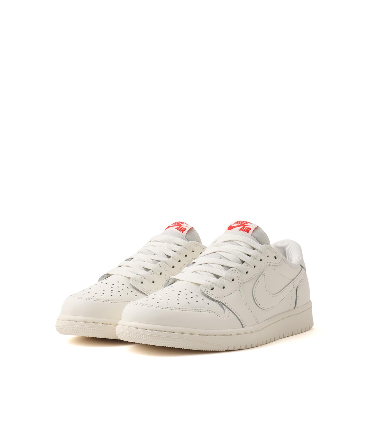 JORDAN BRAND AIR JORDAN 1 RETRO LOW OG SAIL/SAIL-UNIVERSITY REDの画像
