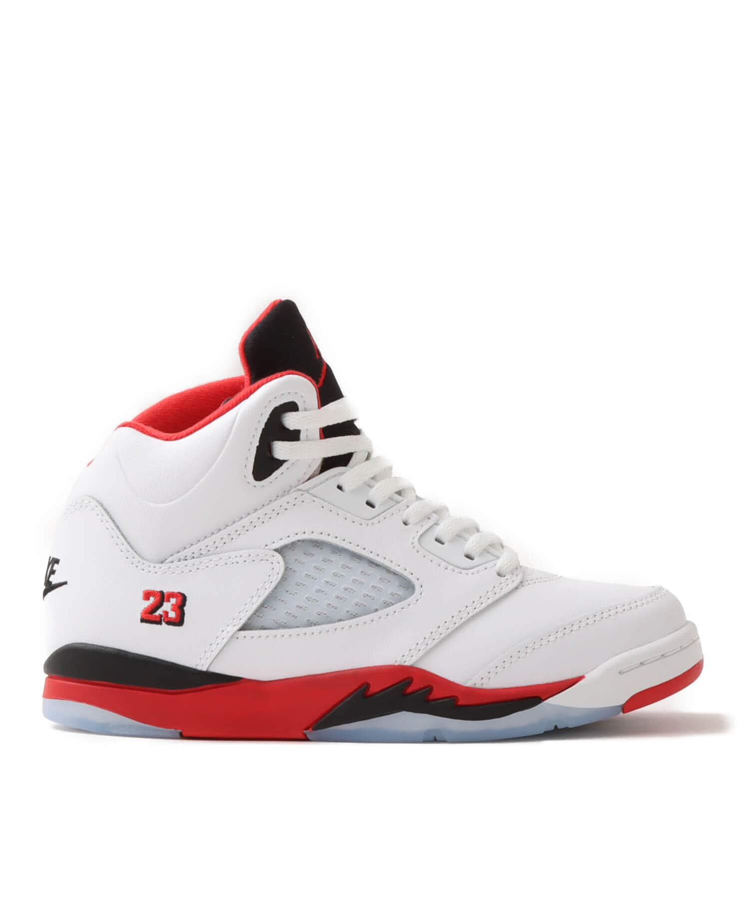 JORDAN BRAND JORDAN 5 RETRO OG (PS) WHITE/FIRE RED-BLACKの画像