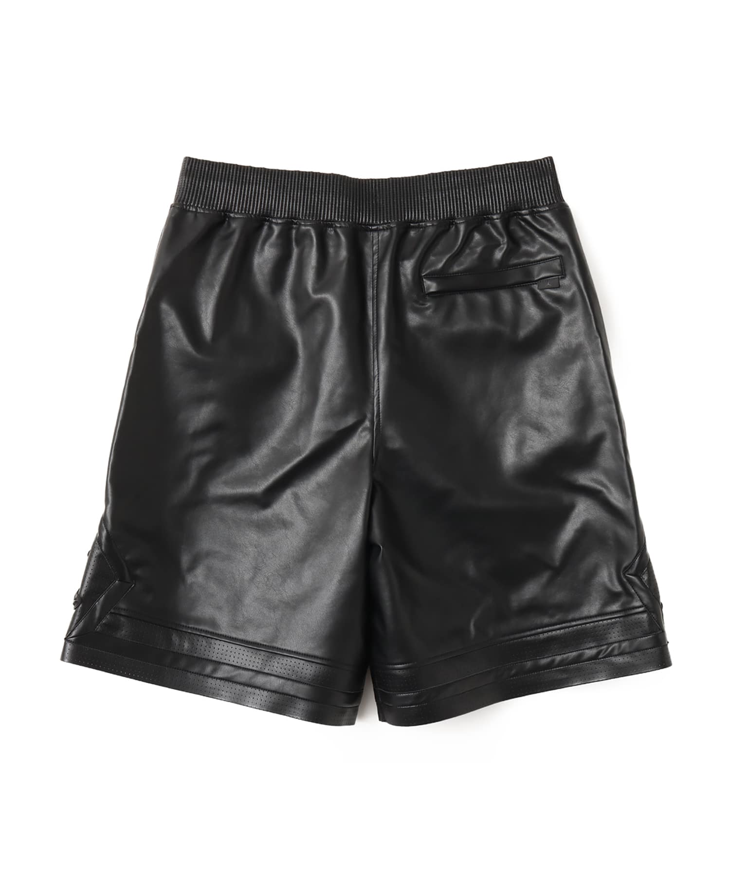 JORDAN BRAND M J AIR JDN VGN LTHR SHORT BLACKの画像