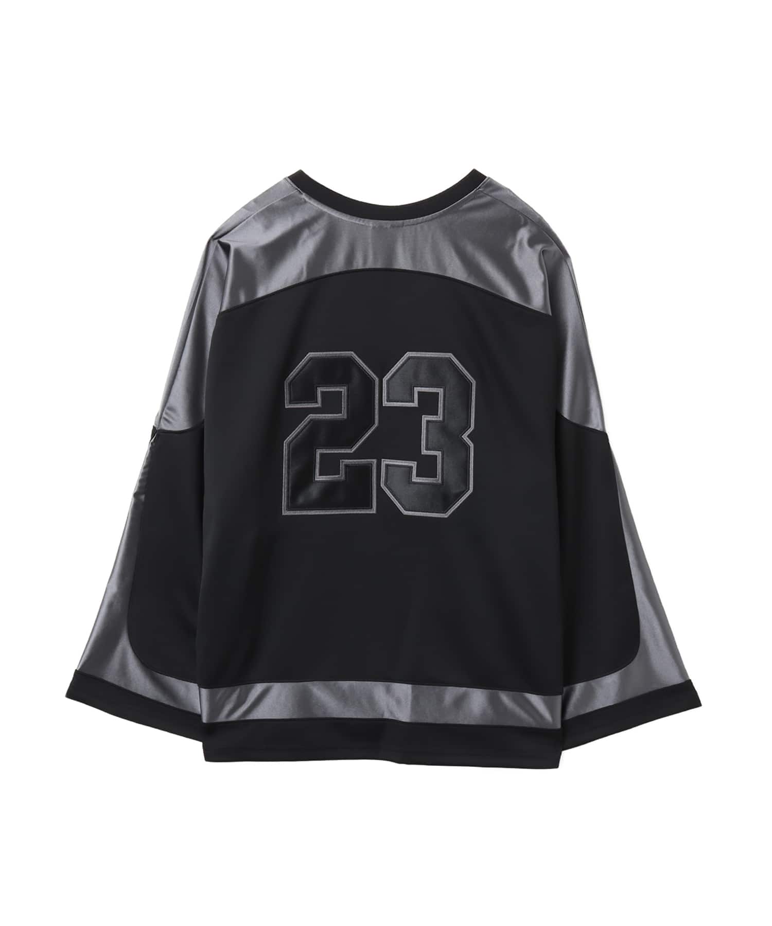 JORDAN BRAND M J BRK CLGTE HOCKEY JSY BLACK/IRON GREY/IRON GREYの画像