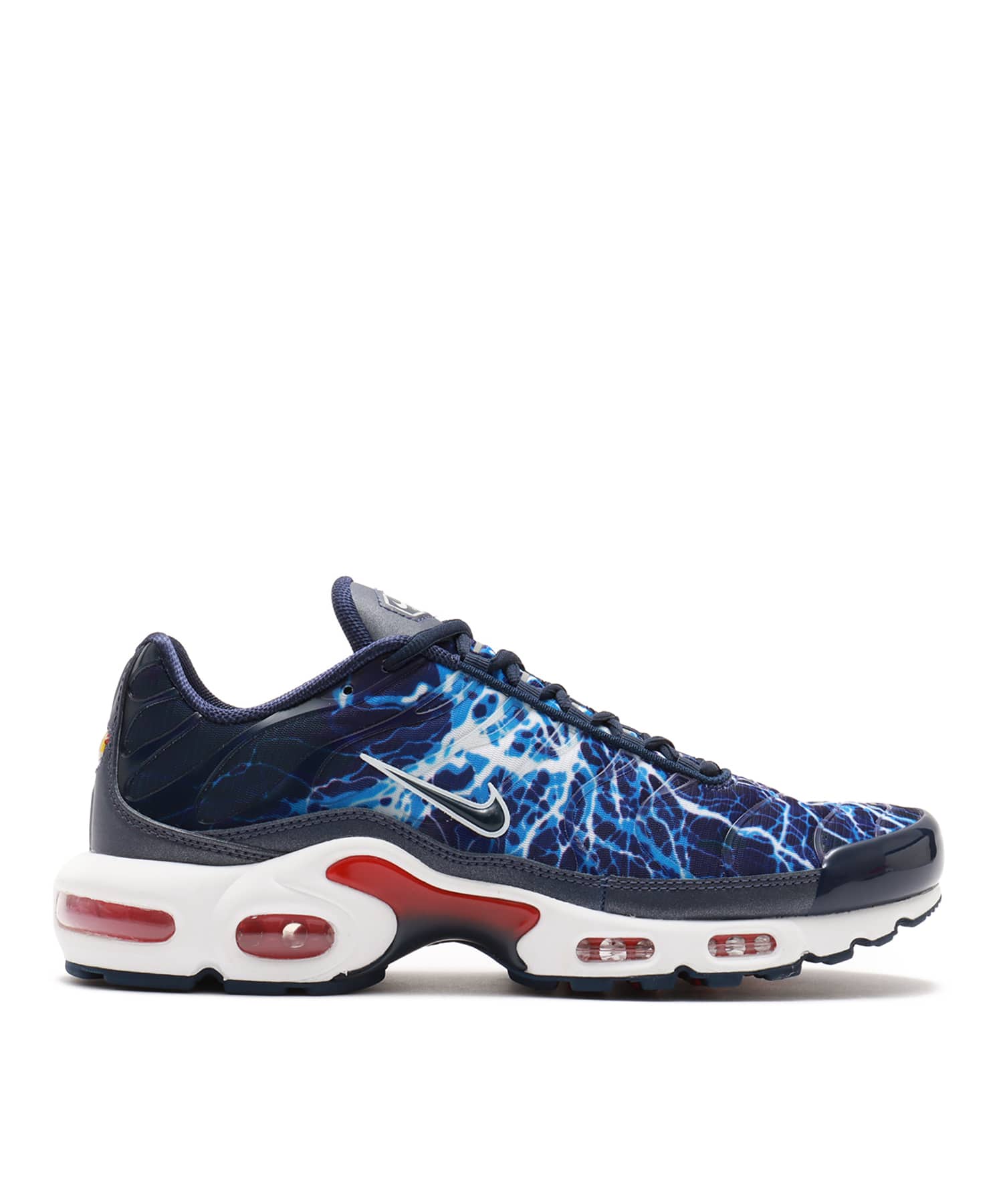 NIKE AIR MAX PLUS ECLAIR LIGHTENING MIDNIGHT NAVY/MIDNIGHT NAVY-SALSA REDの画像