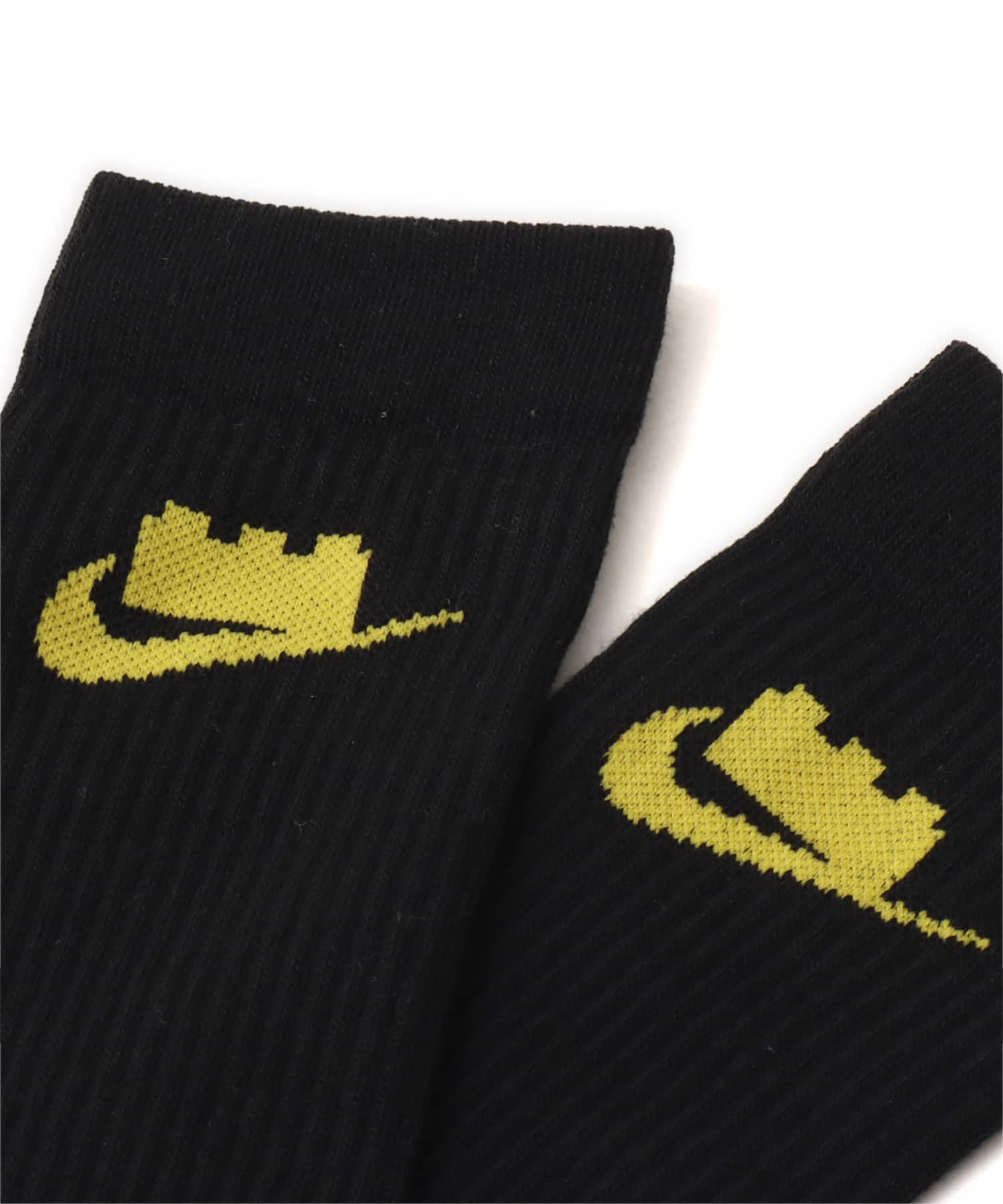 NIKE x LEGOR Collection SOCKS DARK CONCORD(BLACK)/WHITE(BLACK)/BLACK(TOUR YELLOW)の画像