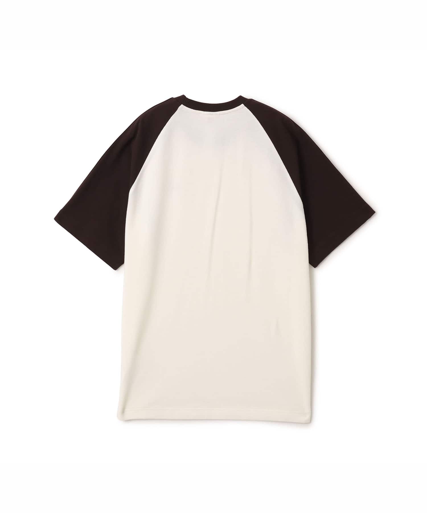 adidas BRITCORE SHORT SLEEVE RINGER T-SHIRT オフホワイト/オーロラコーヒーの画像