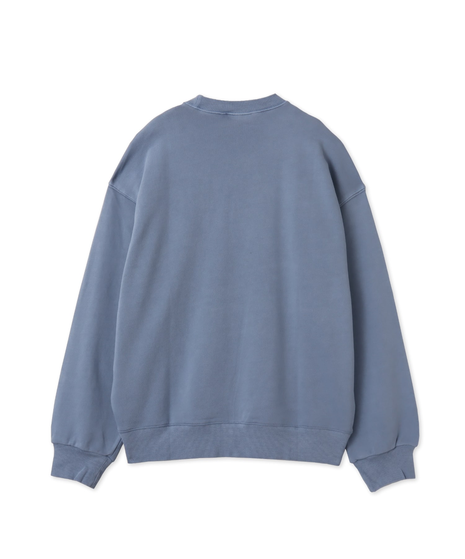 CARHARTT NELSON SWEAT Gentle Blue garment dyedの画像