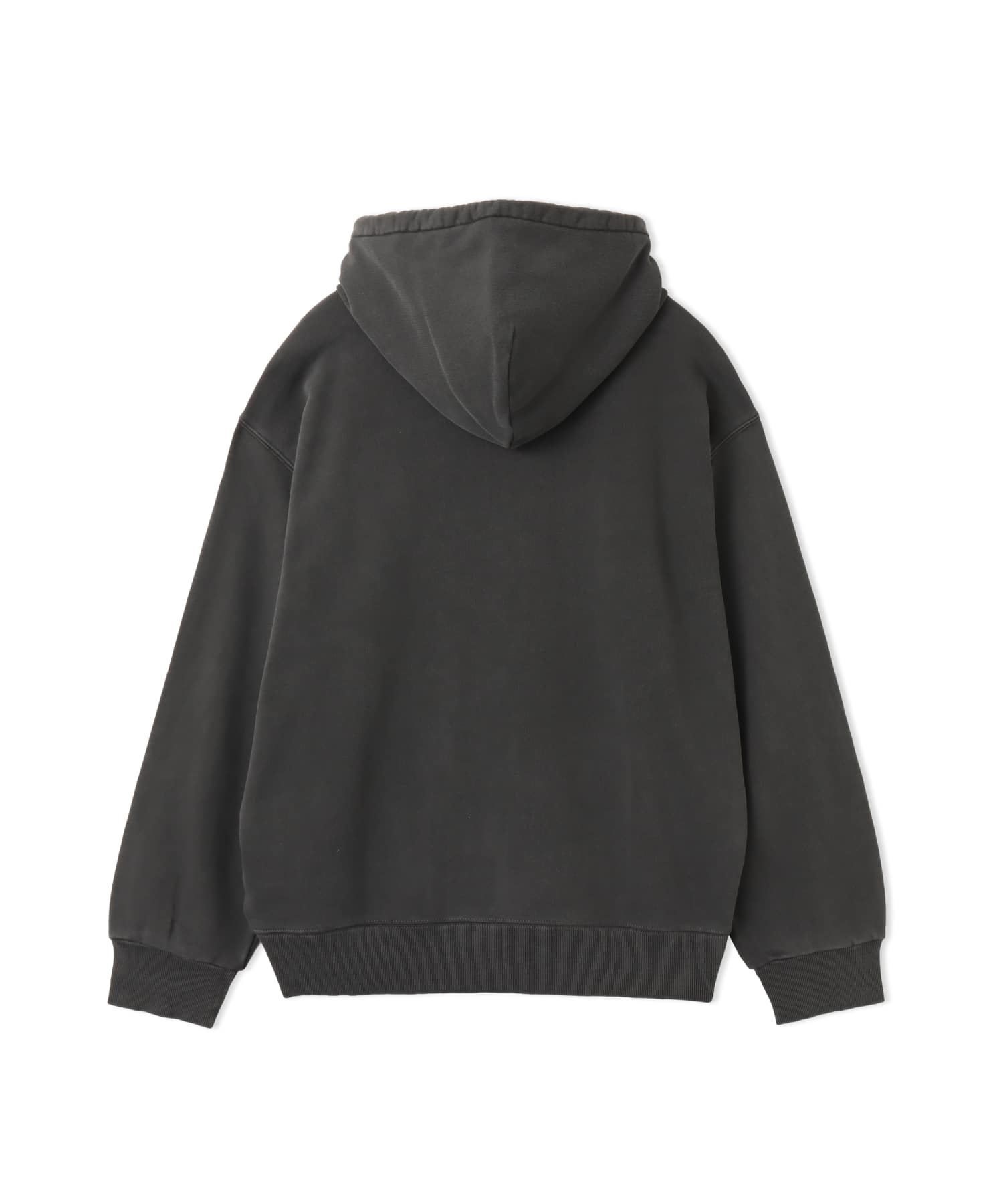 CARHARTT HOODED NELSON SWEAT Black garment dyedの画像