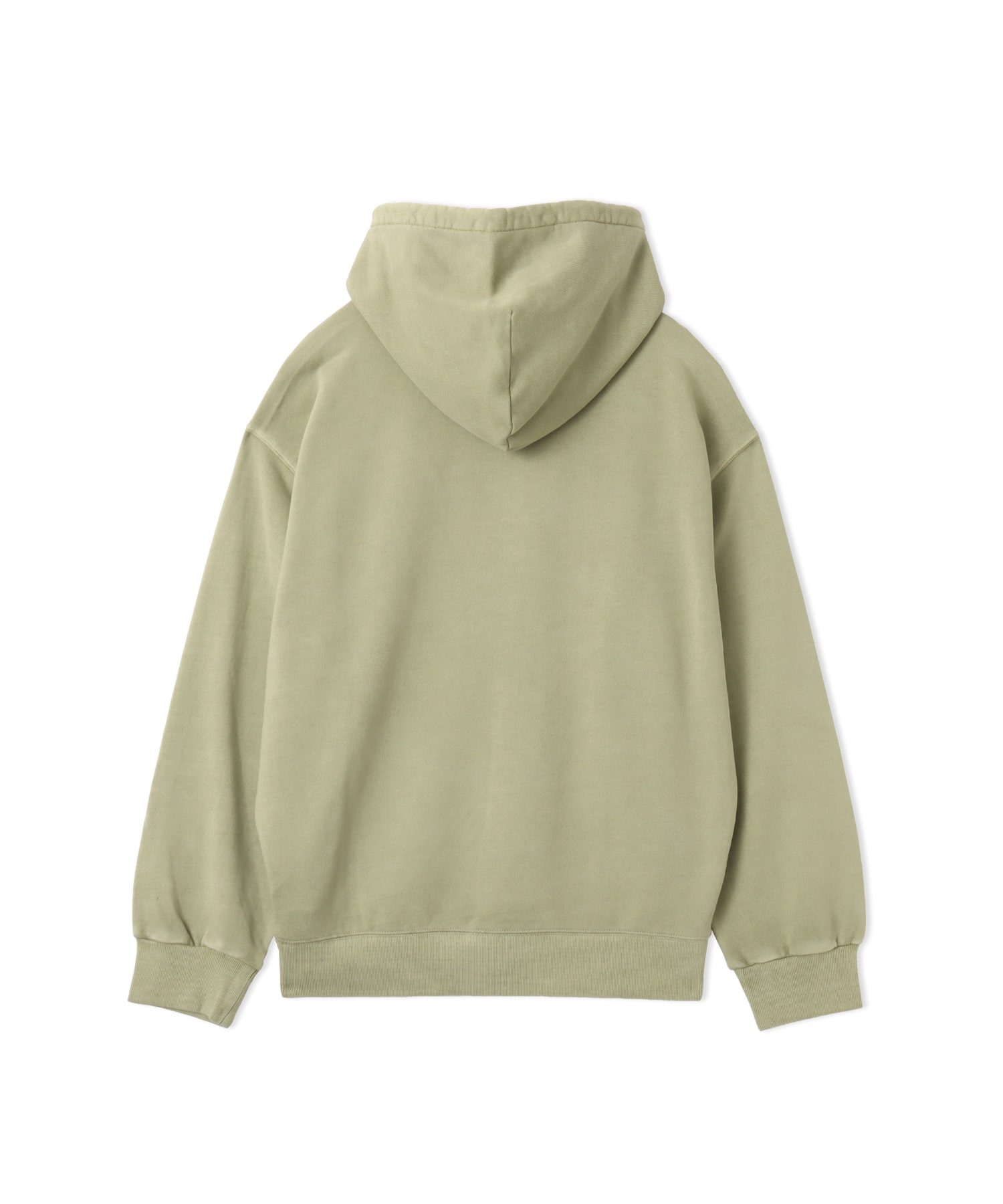 CARHARTT HOODED NELSON SWEAT Gentle Green garment dyedの画像