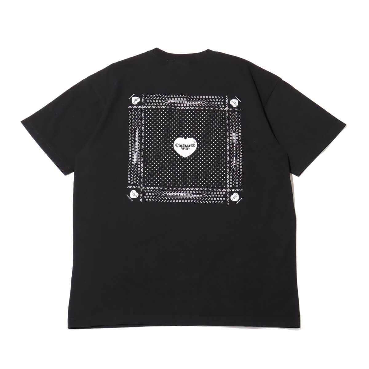 CARHARTT S/S HEART BANDANA T-SHIRT Black / White 24SS-I