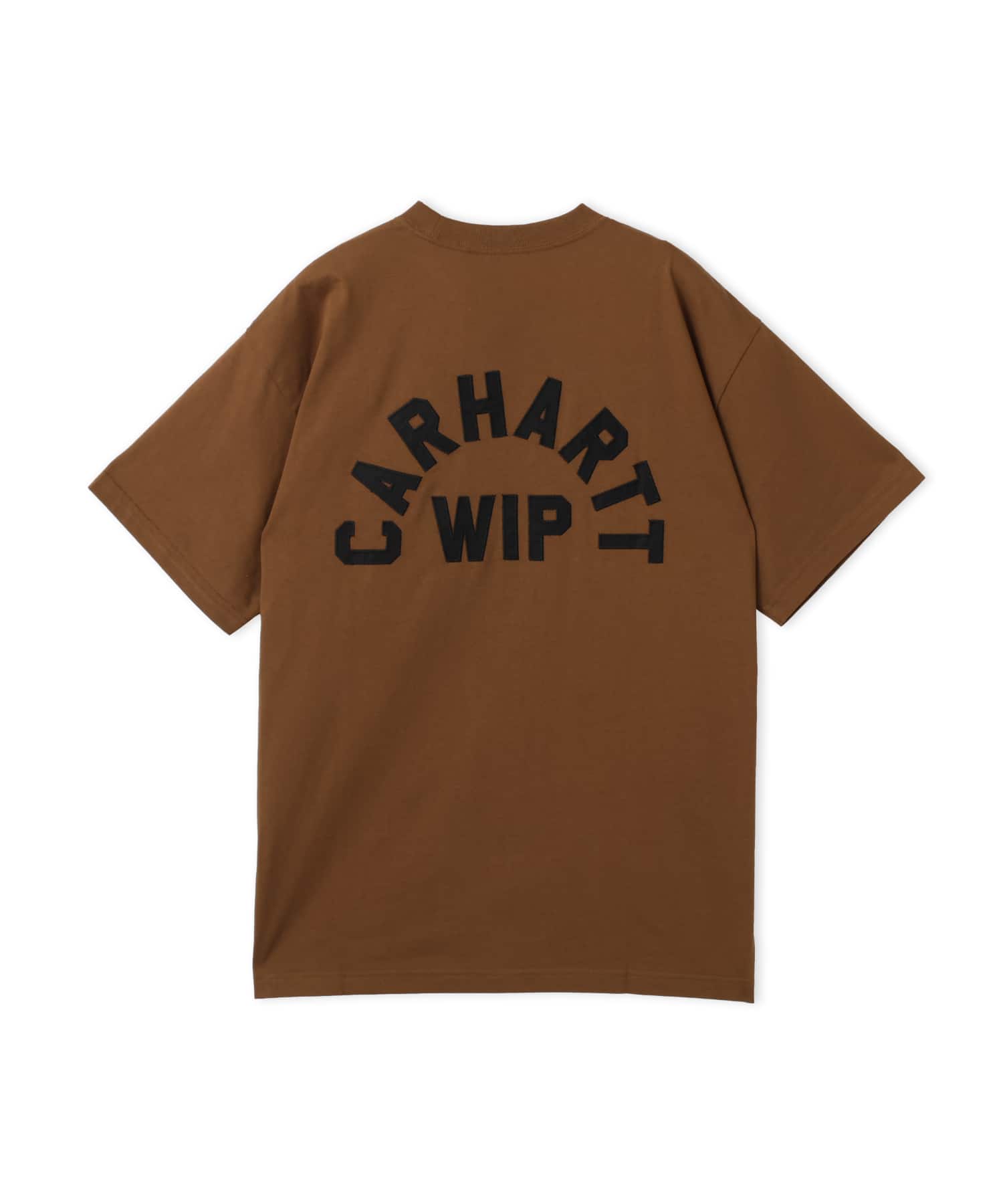 CARHARTT S/S ARCH SCRIPT T-SHIRT WIP H Brown / Blackの画像