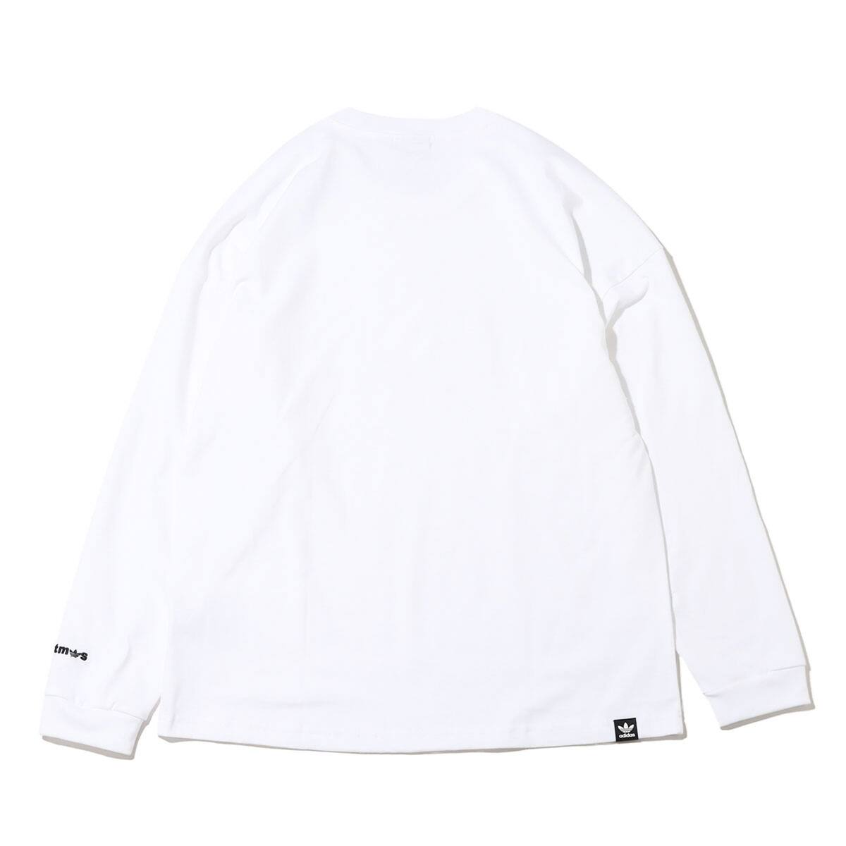 adidas LS TEE WHITE/BLACK 22FW-I