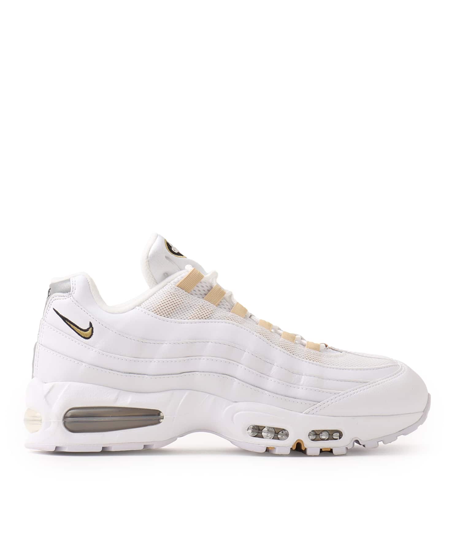 NIKE AIR MAX 95 OG WHITE/METALLIC GOLD-BLACK-PEARL GREYの画像