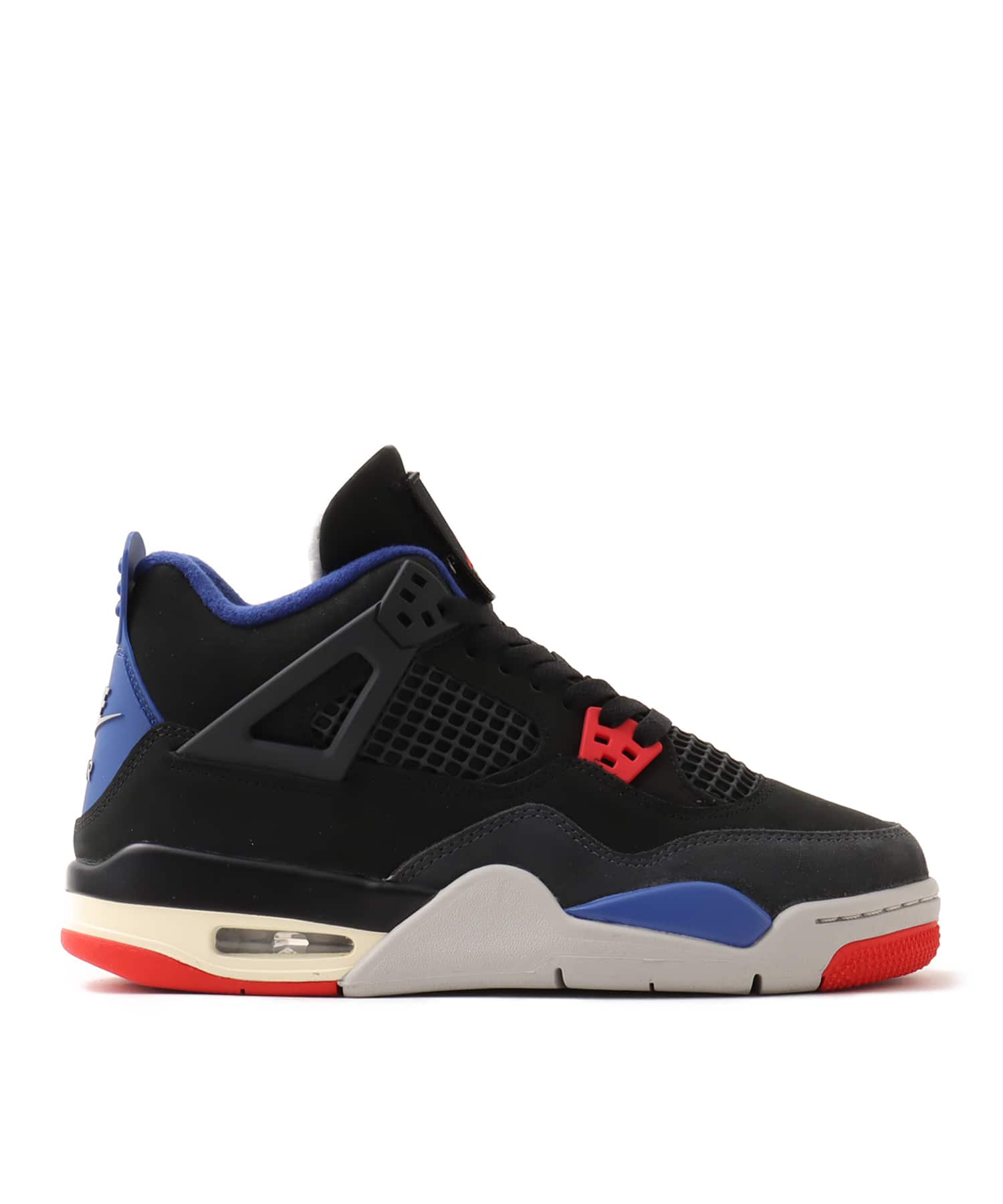 JORDAN BRAND AIR JORDAN 4 RETRO OG (GS) BLACK/FIRE RED-DEEP ROYAL BLUEの画像