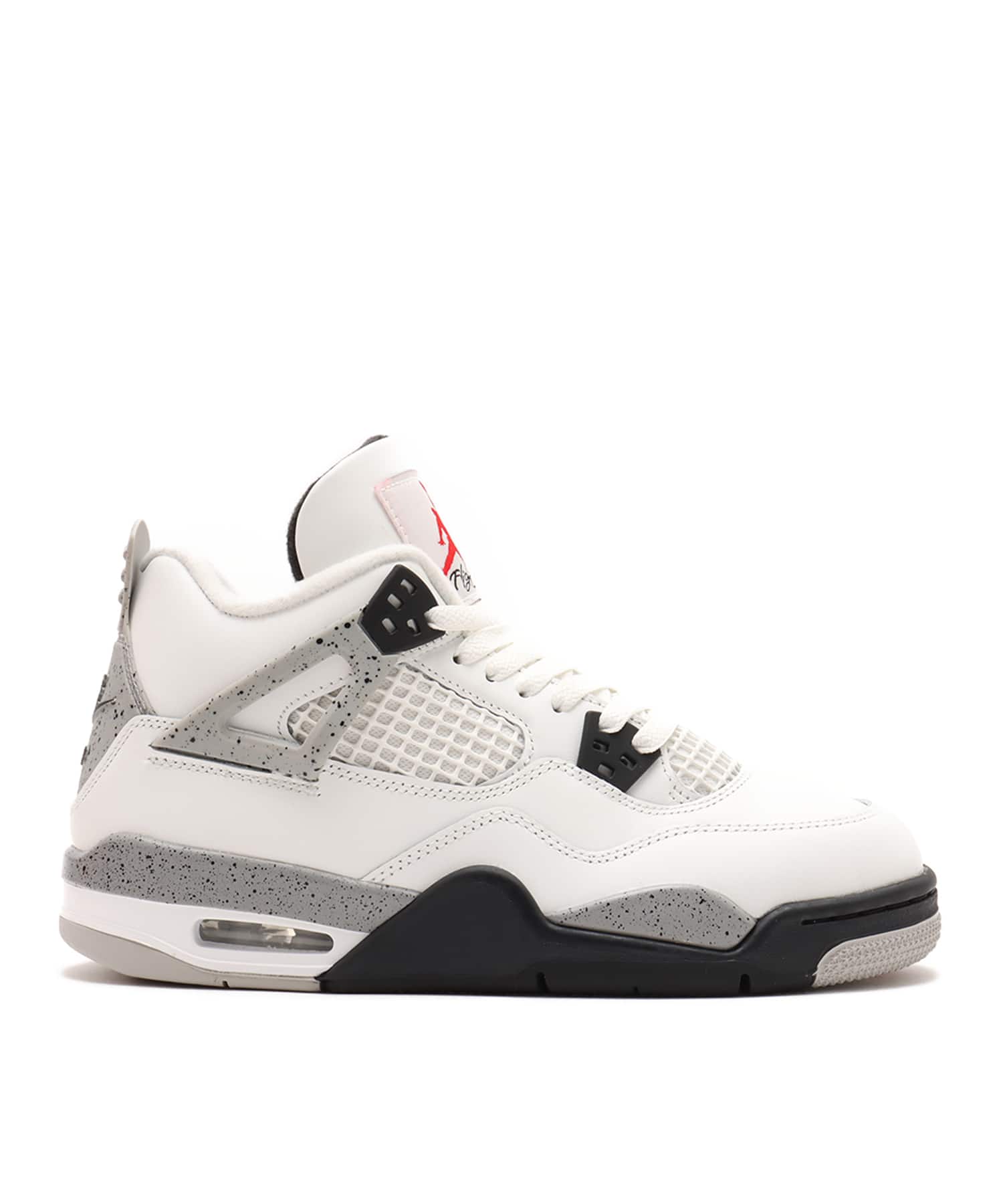 JORDAN BRAND AIR JORDAN 4 RETRO OG (GS) SUMMIT WHITE/FIRE RED-CEMENT GREY-BLACKの画像