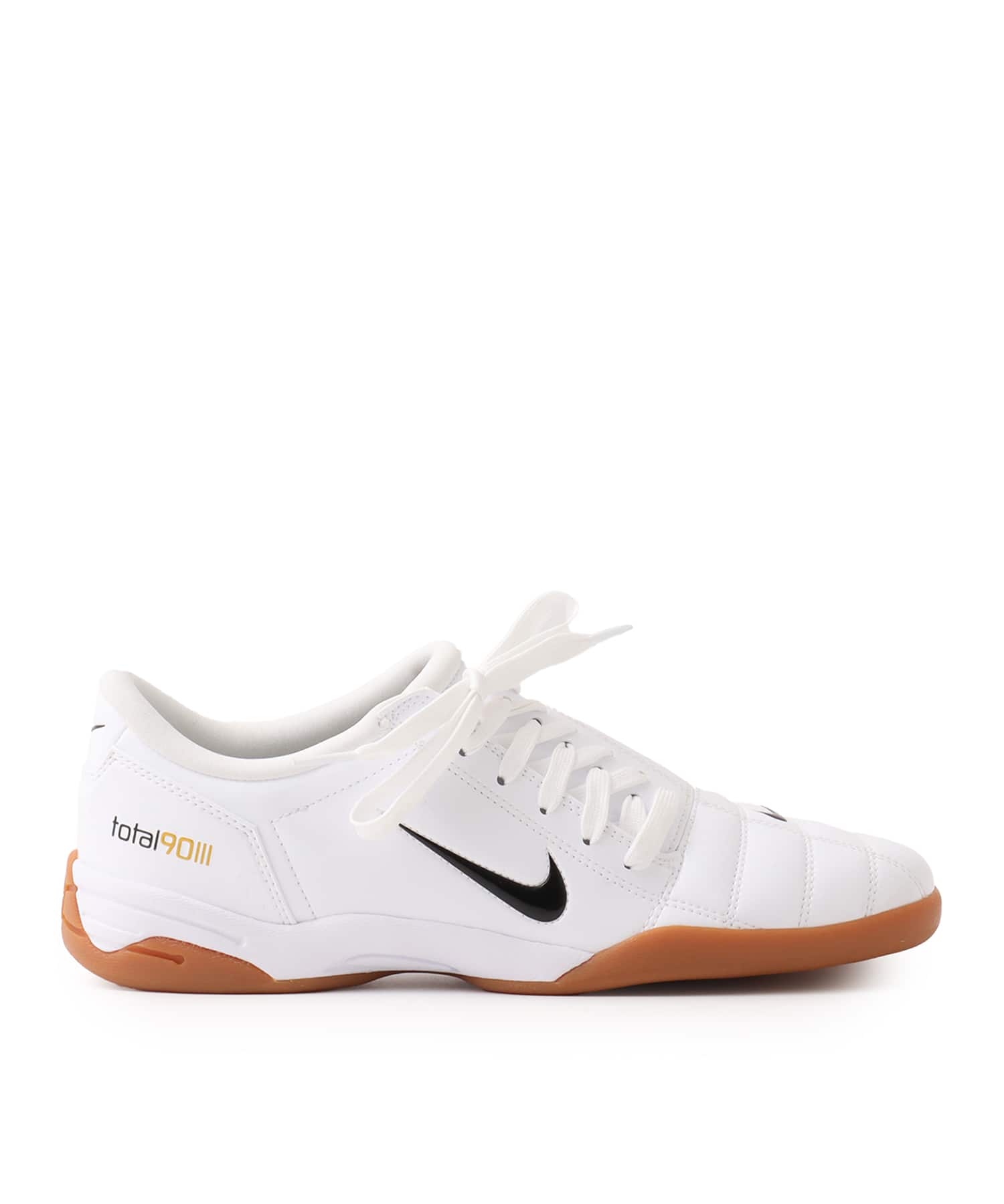 NIKE WMNS T90 WHITE/BLACK-WHITE-METALLIC GOLDの画像