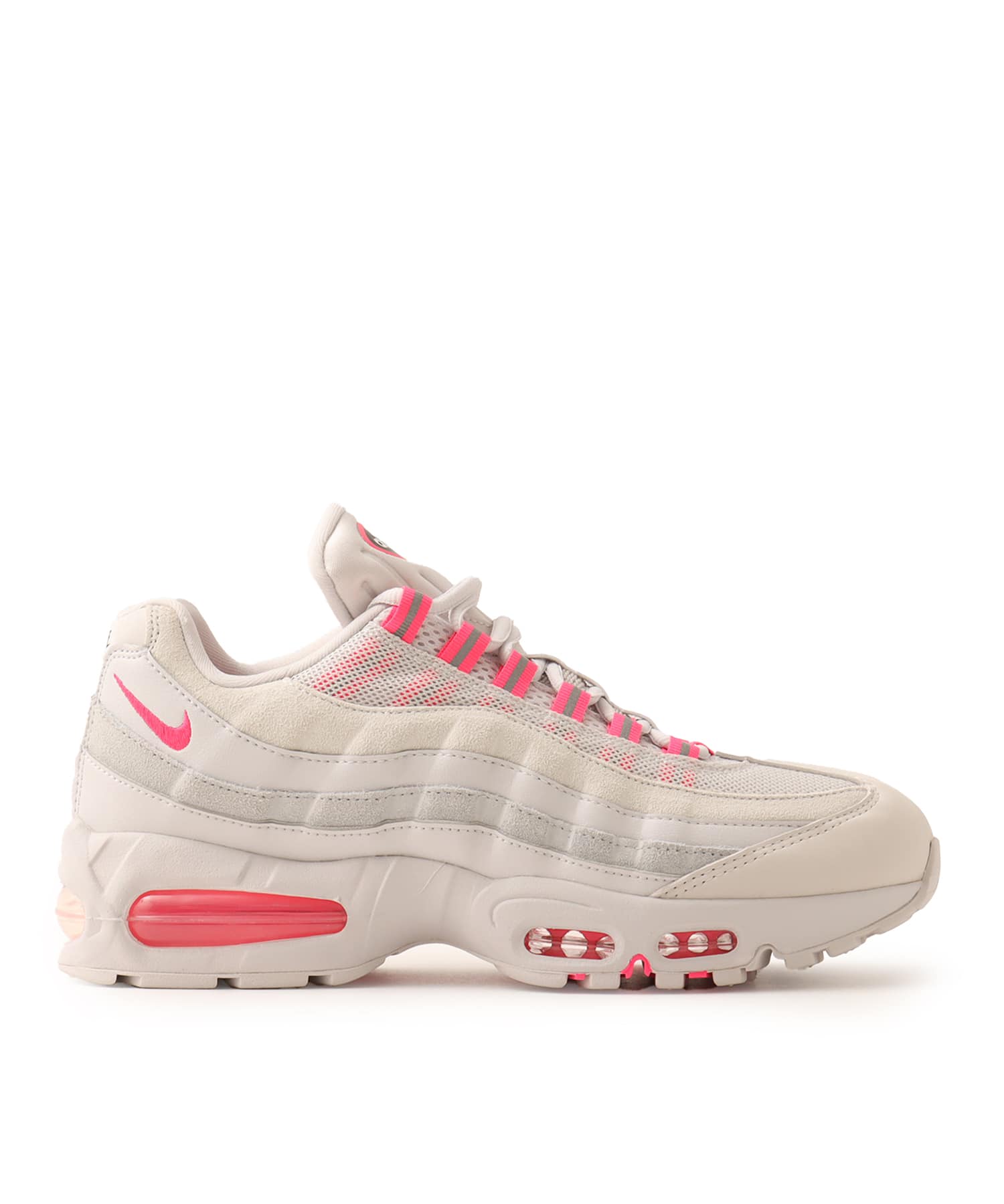 NIKE W AIR MAX 95 VAST GREY/HYPER PINK-PURE PLATINUMの画像