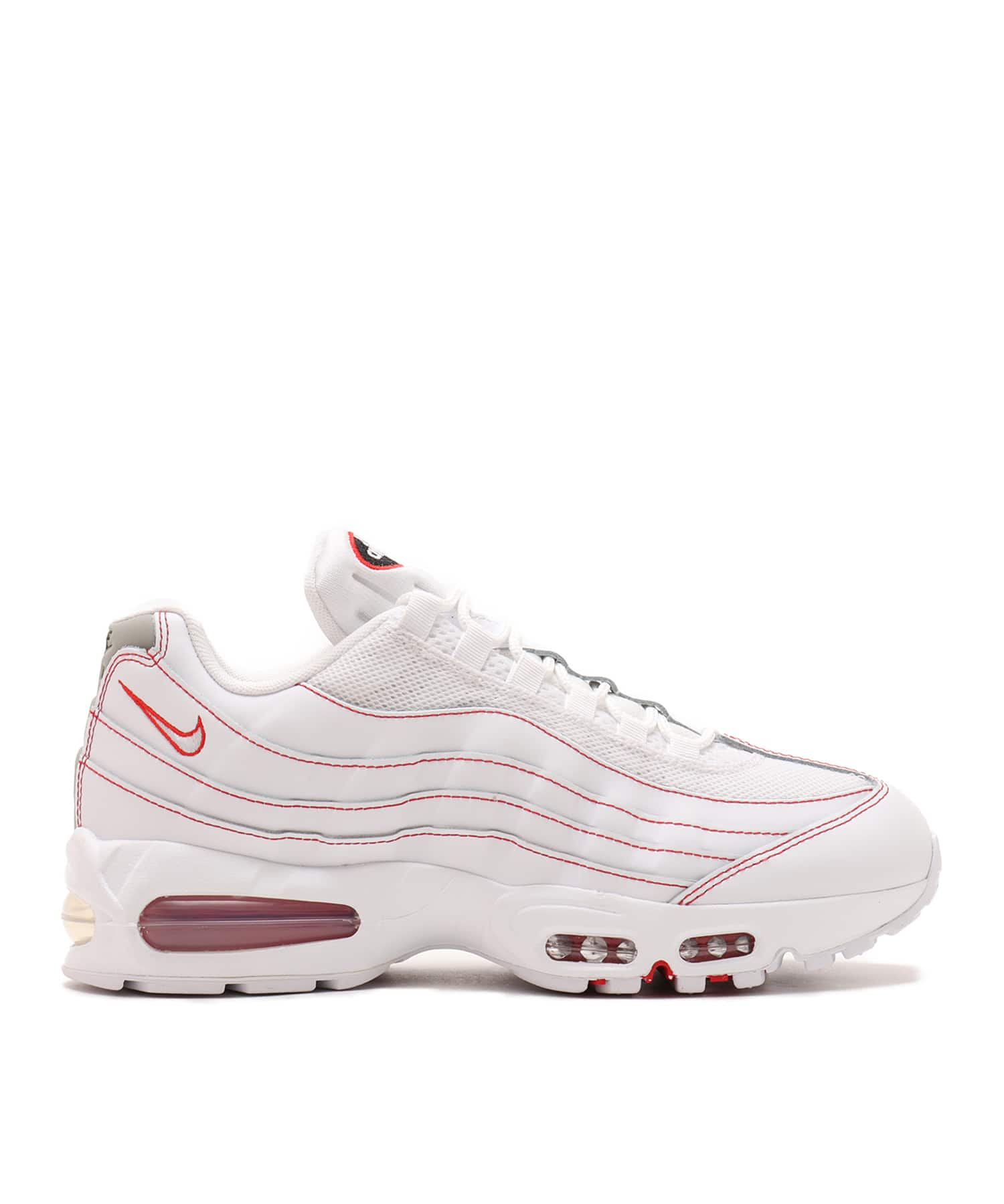 NIKE AIR MAX 95 OG WHITE/WHITE-UNIVERSITY RED-WOLF GREY
