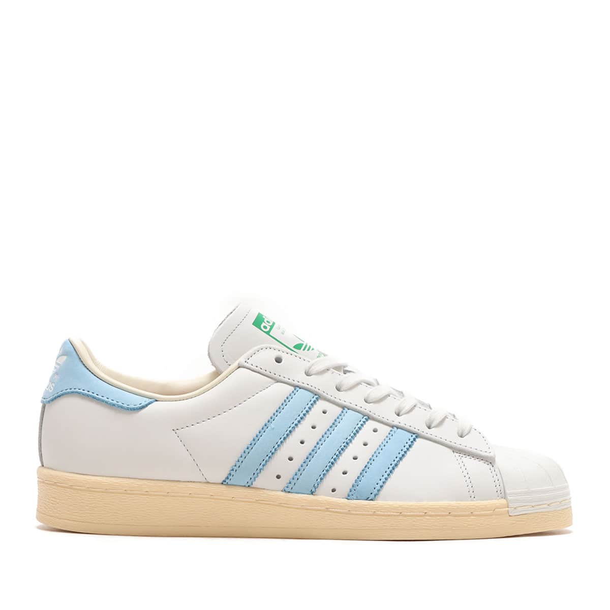adidas SUPERSTAR 82 CRYSTAL WHITE/CLEAR BLUE/GREEN 23FW-S