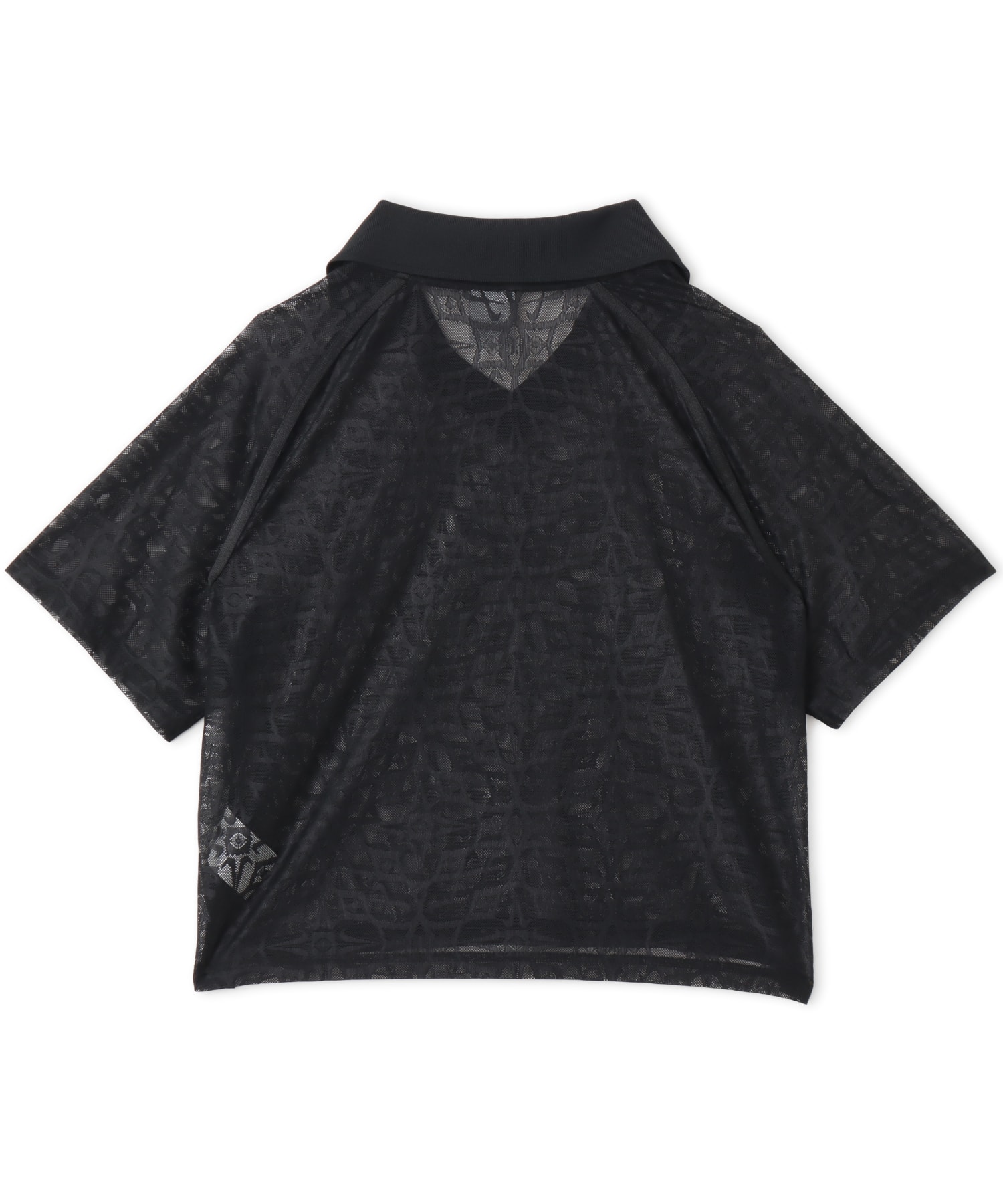 NIKE AS W NK STREET LACE POLO JSY BLACK/BLACK/(WHITE)の画像