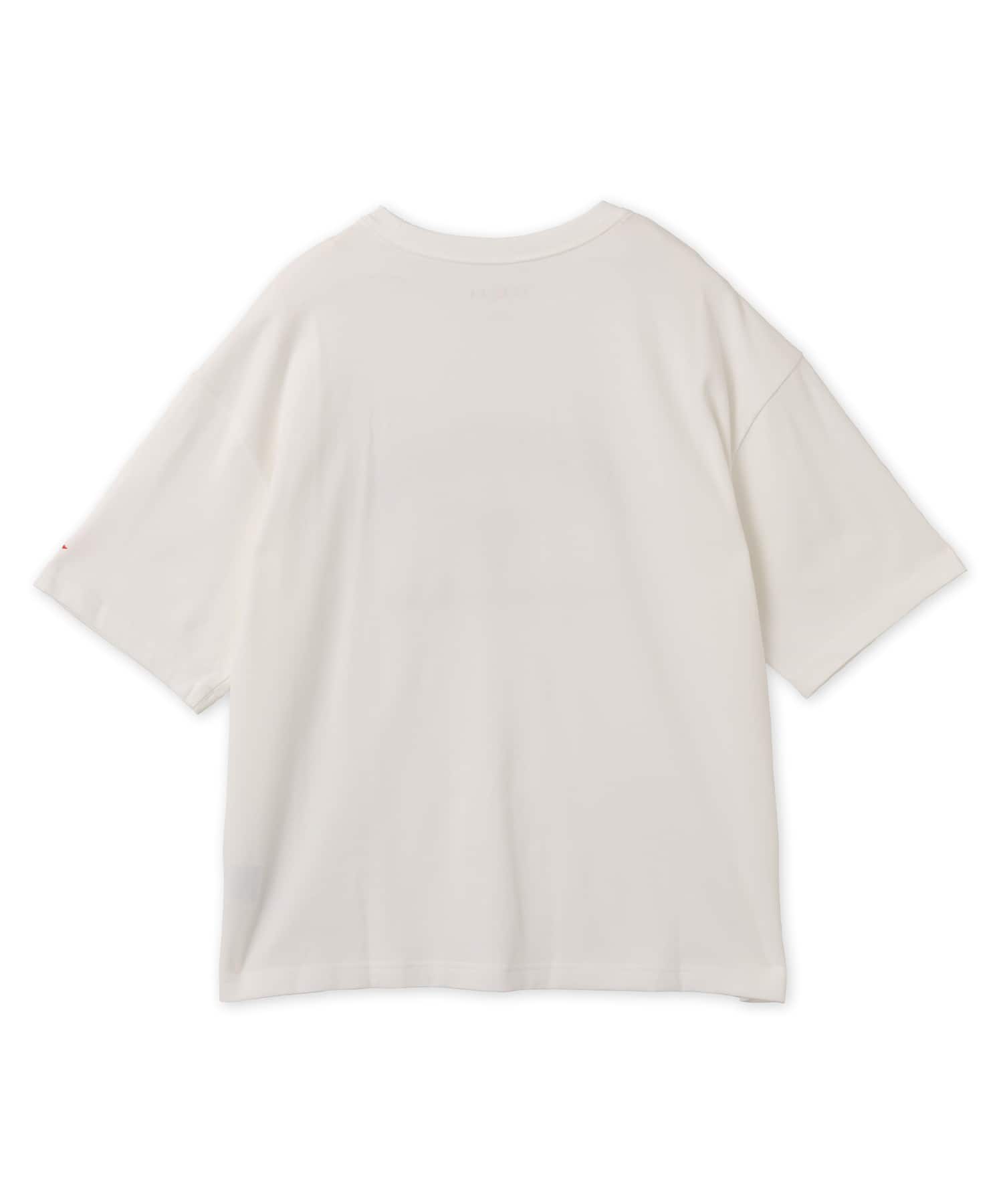 JORDAN BRAND M J FLT ESS BXY GFX SS CREW WHITE/UNIVERSITY REDの画像