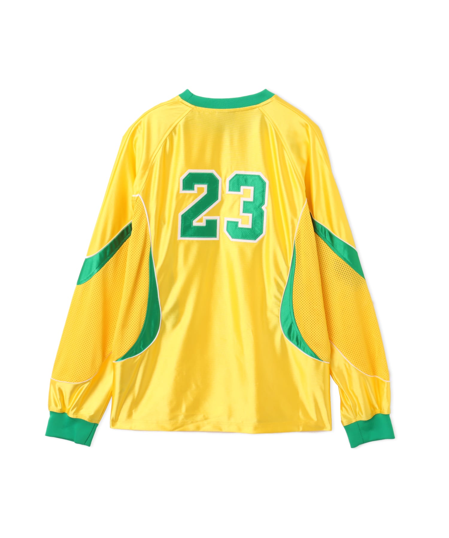 JORDAN BRAND M J STMT GOALIE TOP P6 VARSITY MAIZE/LUCKY GREENの画像
