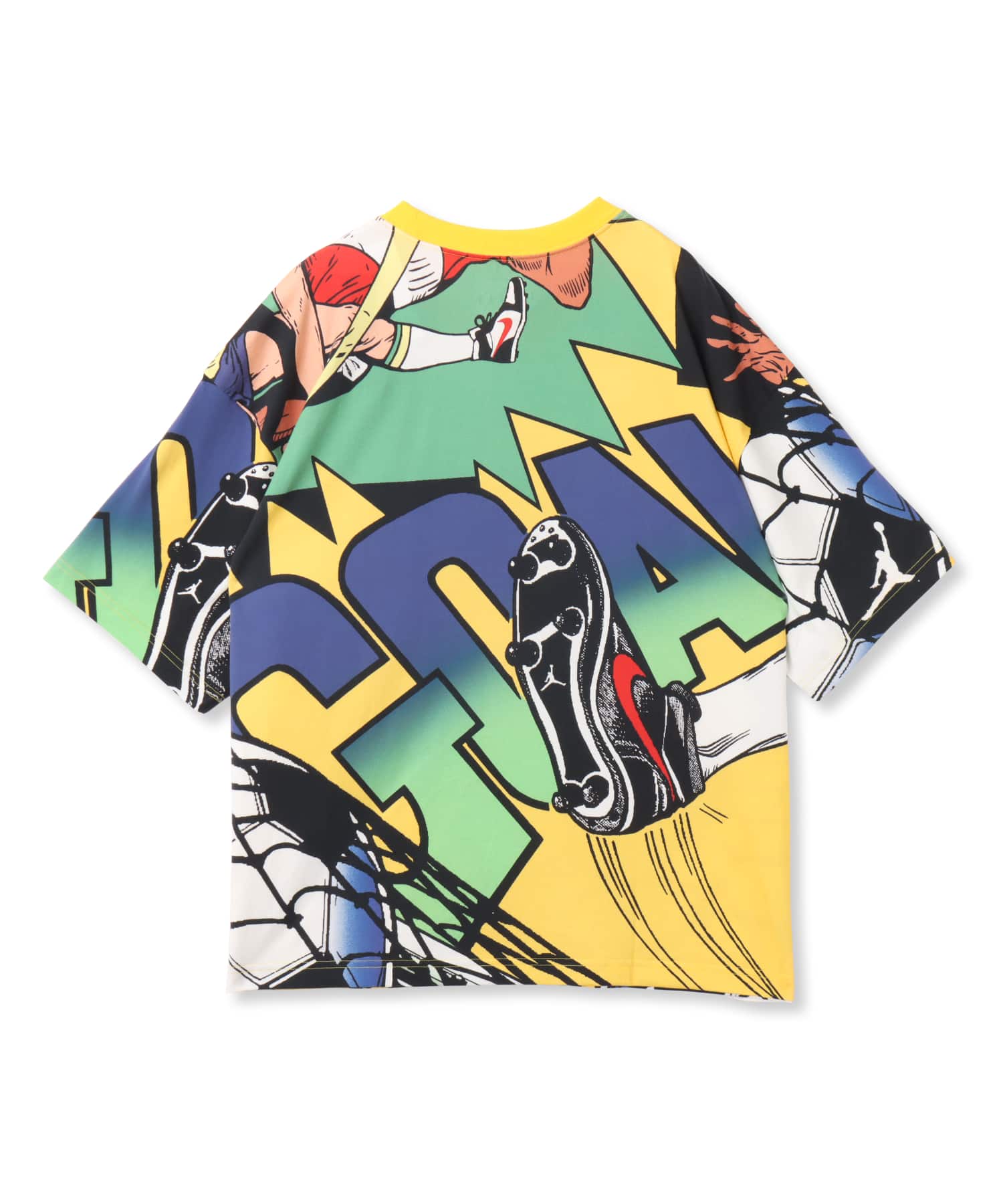 JORDAN BRAND M J ESS BOXY SS GX CREW P6 VARSITY MAIZEの画像