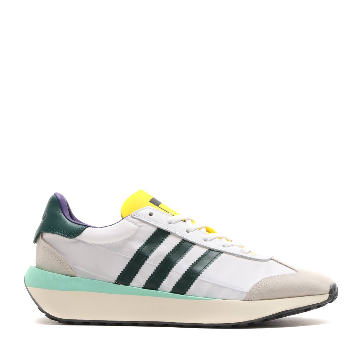 adidas COUNTRY XLG FOOTWEAR WHITE/CALLEGE GREEN/YELLOW 23FW-I