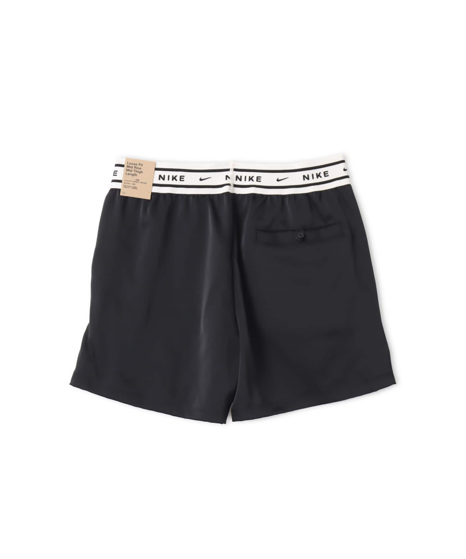NIKE AS W NSW OFFLN WVN STN SHORT BLACK/(SAIL)の画像