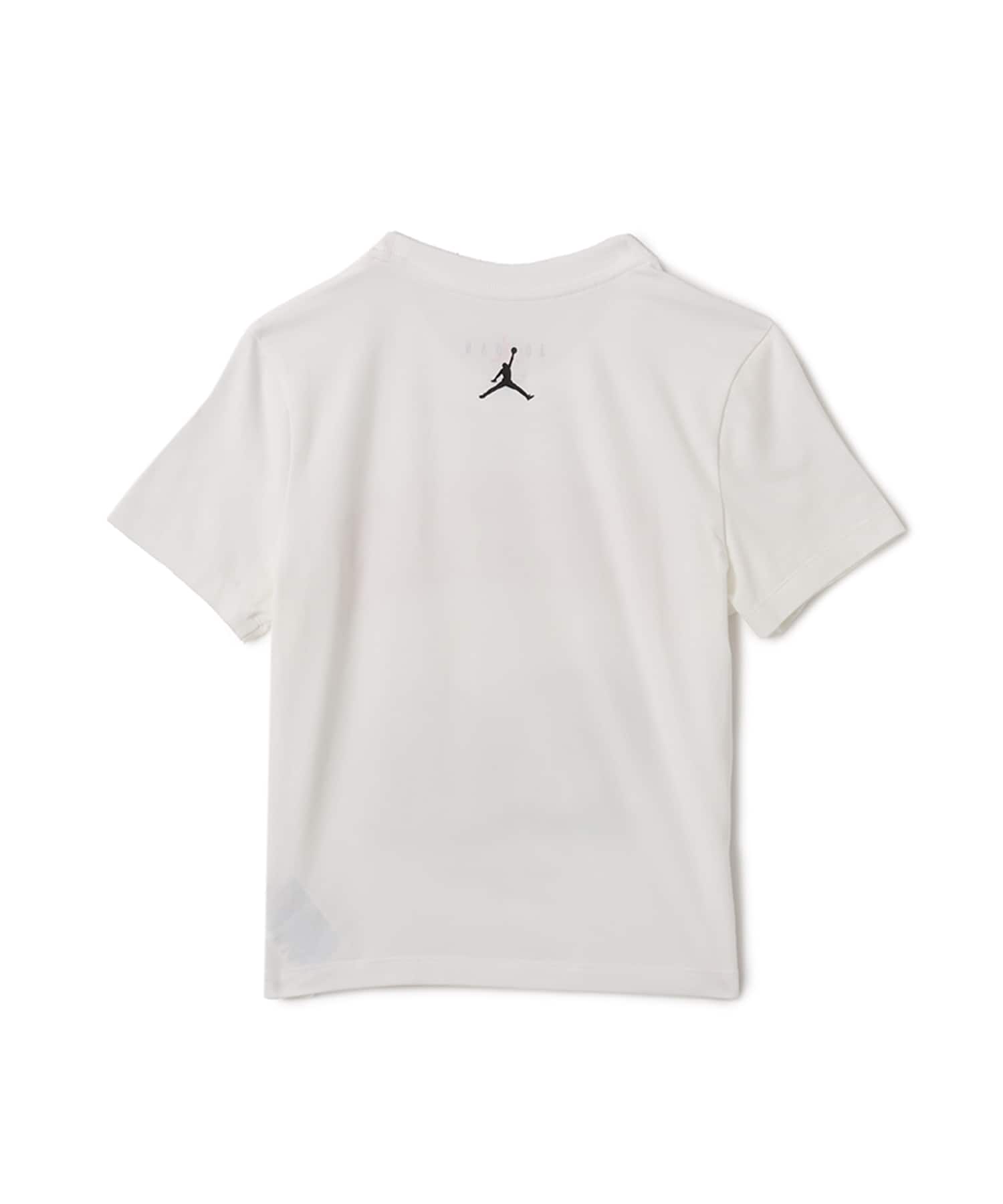 JORDAN BRAND AS W J BRK SS TMID GFX TEE BB WHITE/GYM RED/BLACKの画像