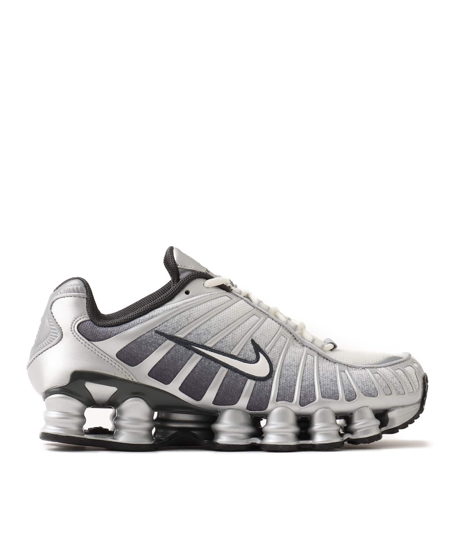 NIKE SHOX TL PRINT METALLIC SILVER/SUMMIT WHITE-WOLF GREYの画像