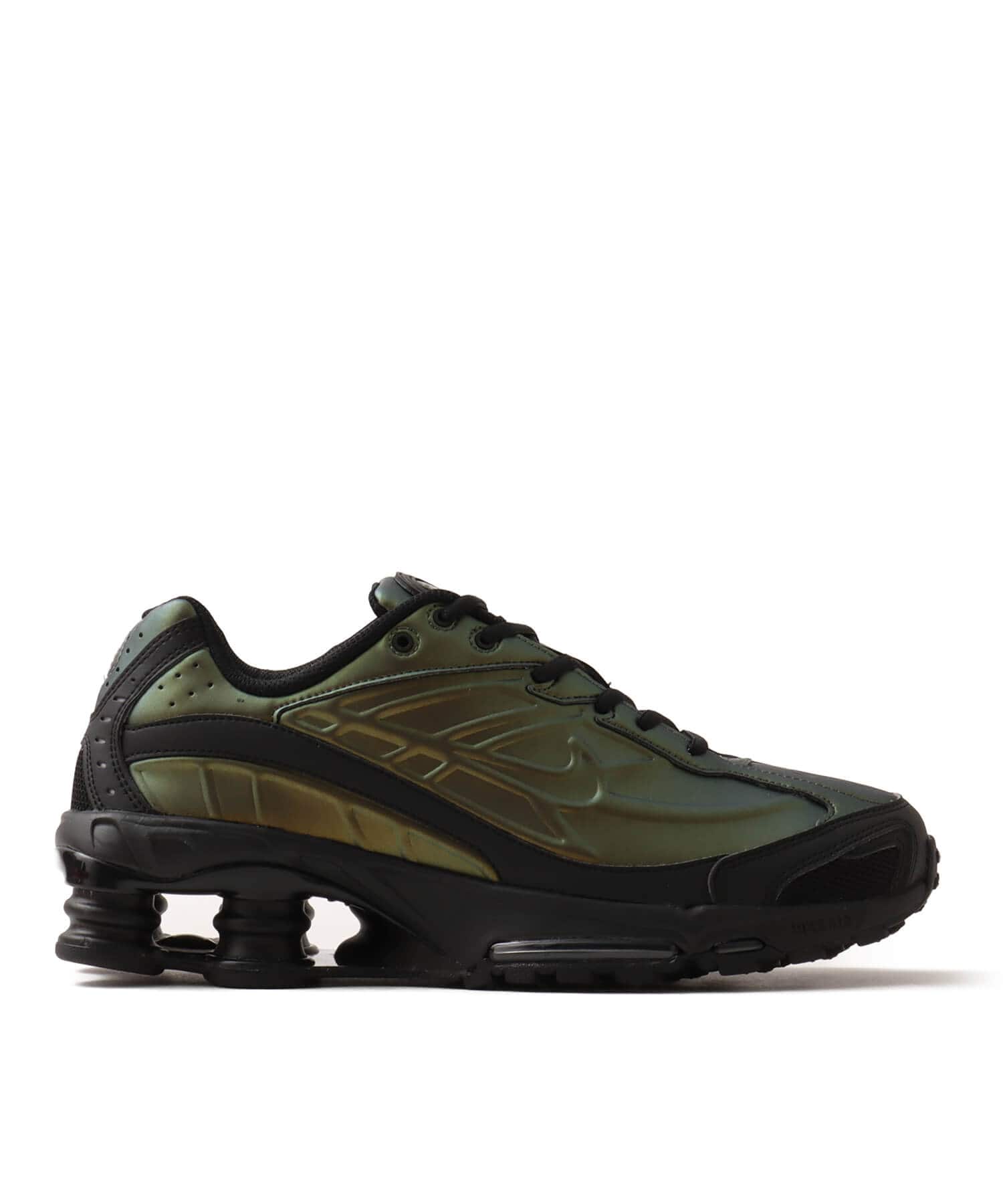 NIKE SHOX RIDE 2 BLACK/BLACK-OLIVE FLAK-METALLIC SILVERの画像