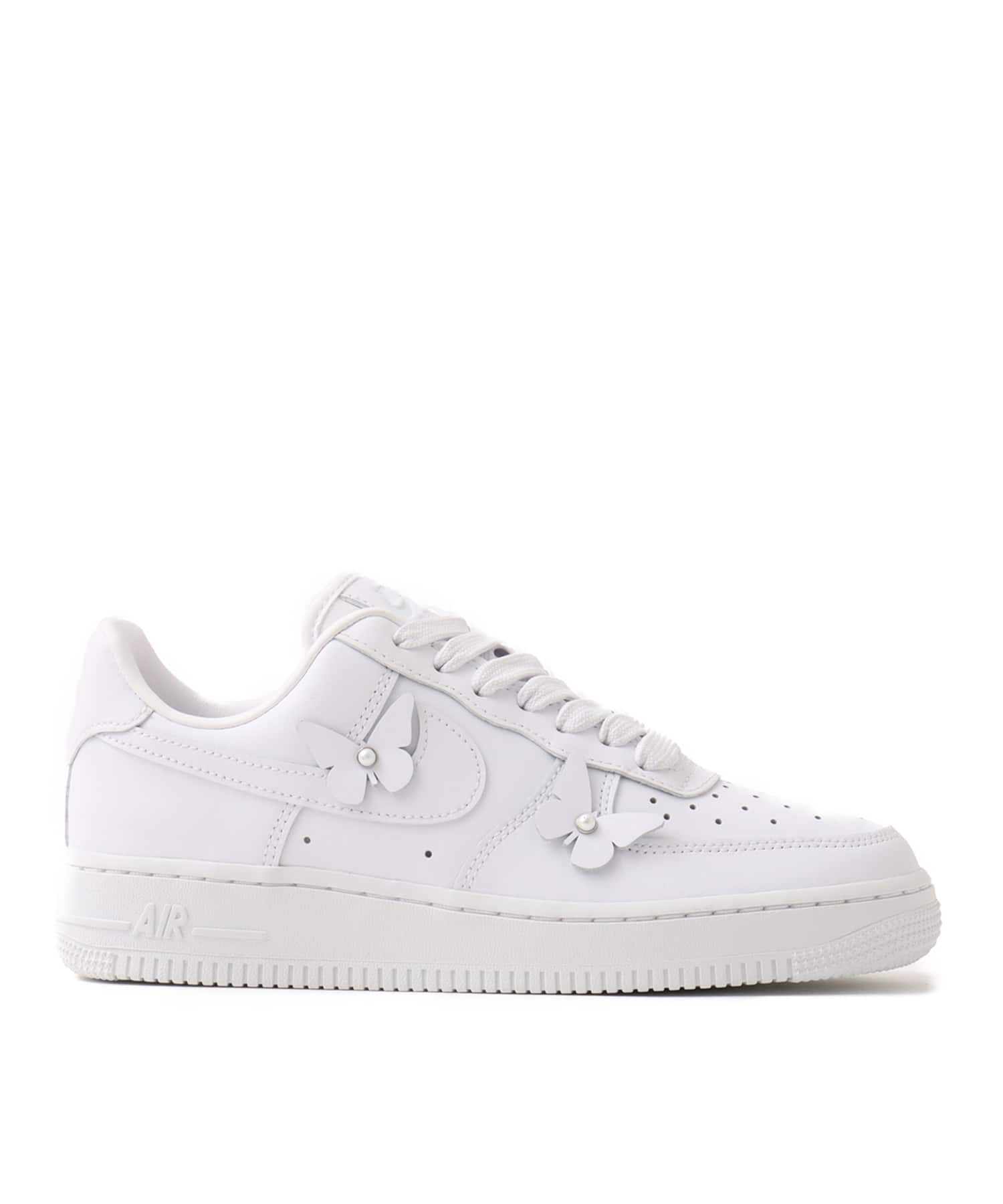 NIKE W AIR FORCE 1 LO WHITE/WHITE-BLACKの画像